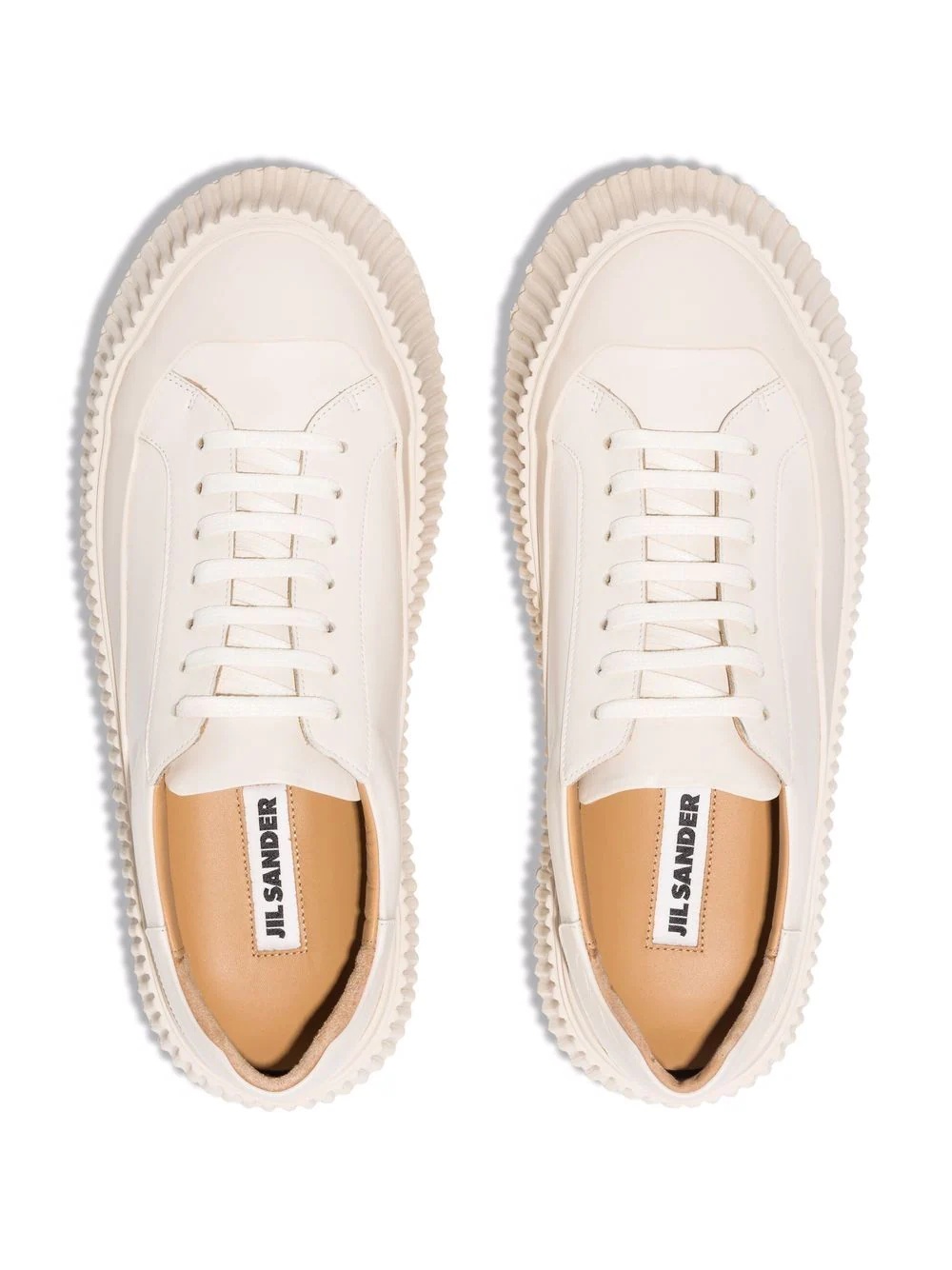 ribbed-sole low-top sneakers - 4