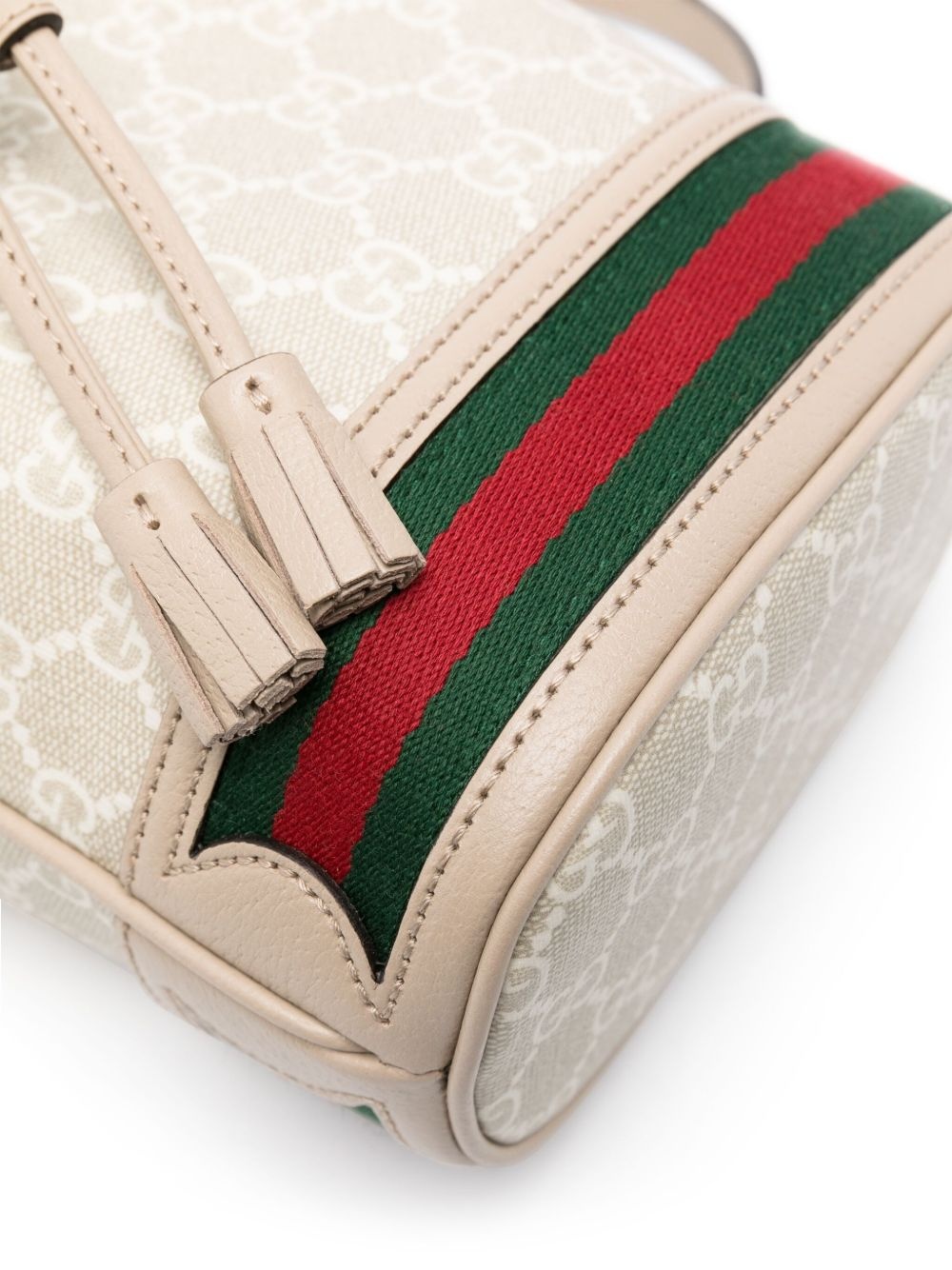 mini Ophidia canvas bucket bag - 4