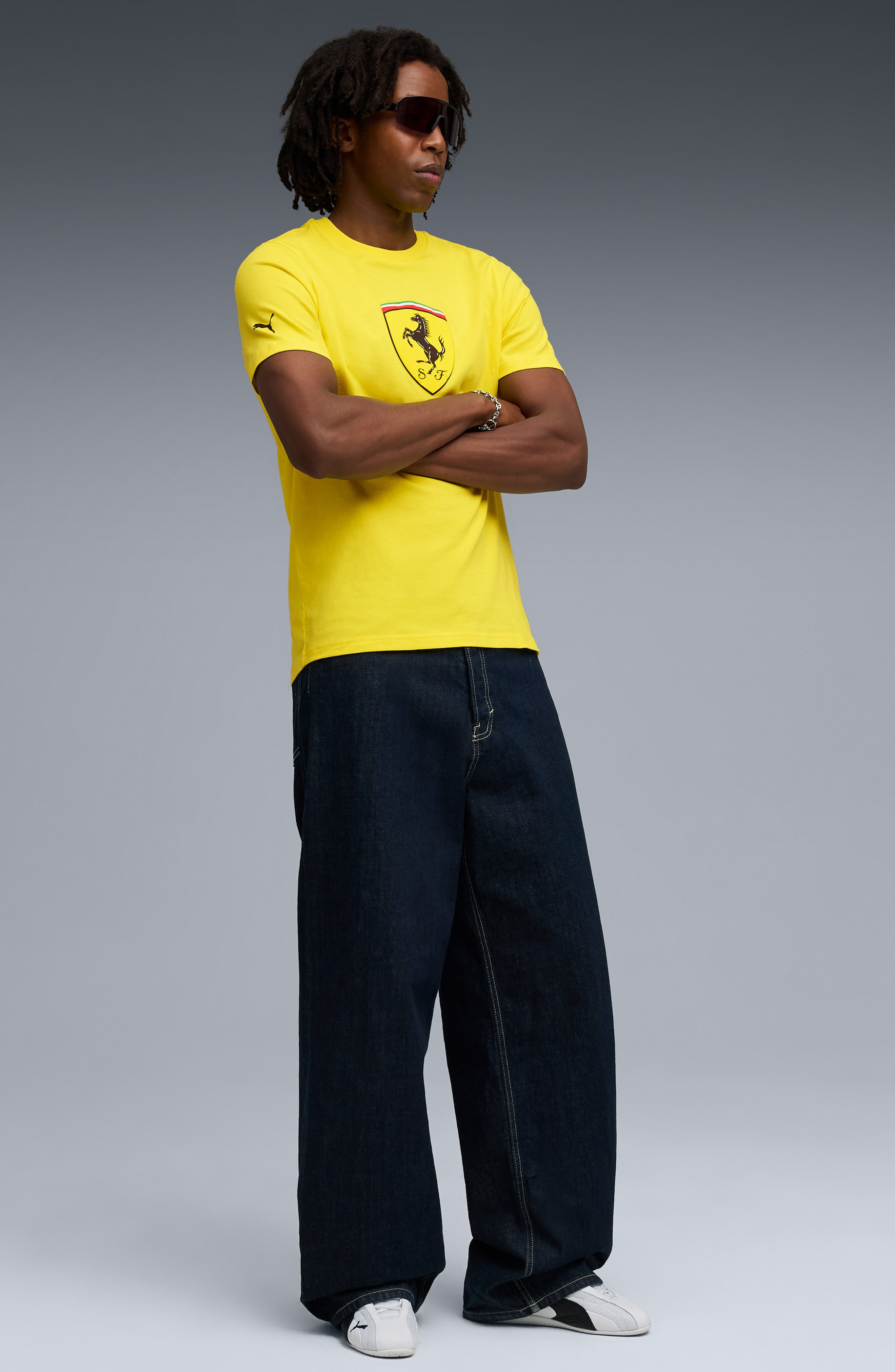 PUMA x Ferrari Sportswear Cotton Graphic T-Shirt in Speed Yellow at Nordstrom - 5