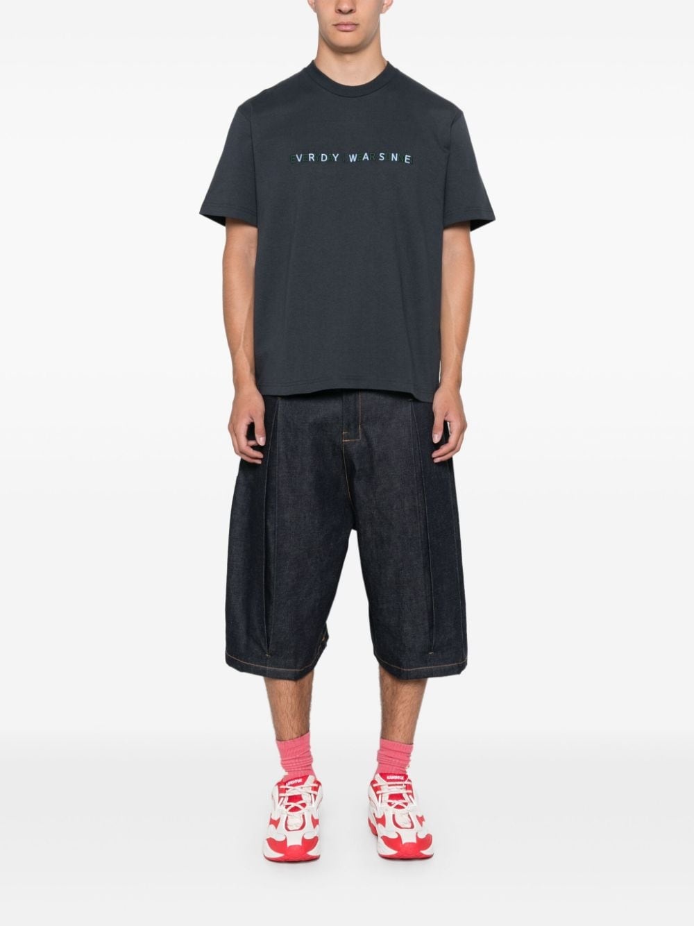 logo-embroidered T-shirt - 2
