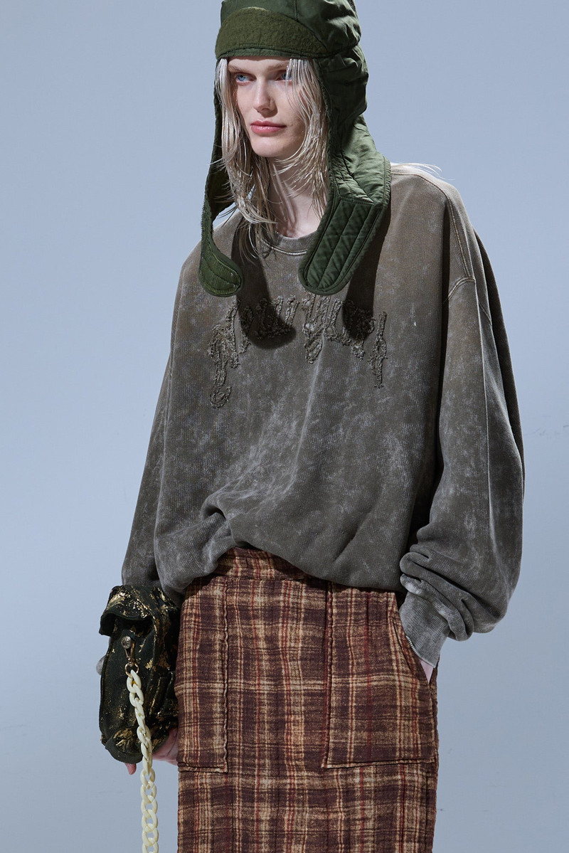 R13 NEW YORK BALLOON CREWNECK outlook