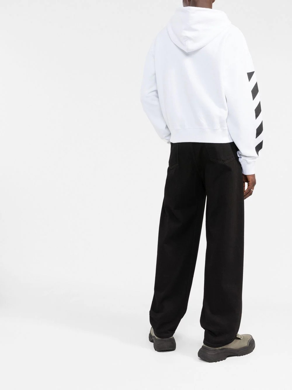 Diag-stripe hoodie - 4