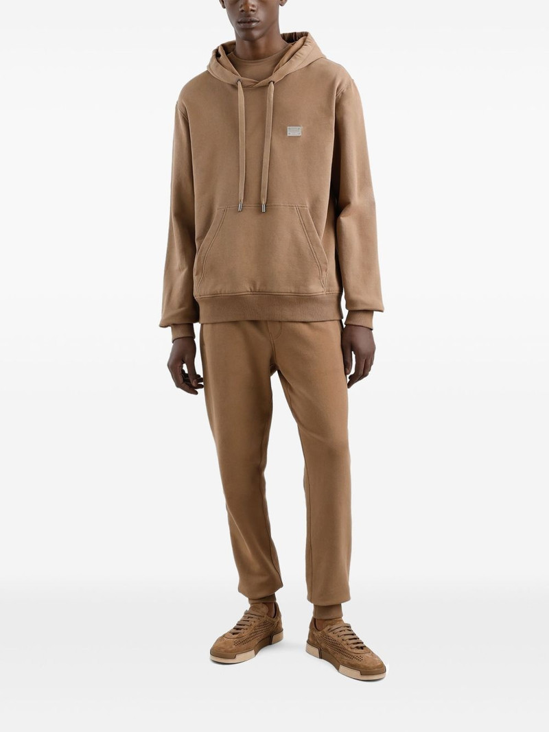 Dolce & Gabbana logo-plaque hoodie outlook