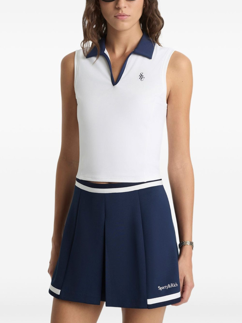 Mila pleated stripe mini skirt 3