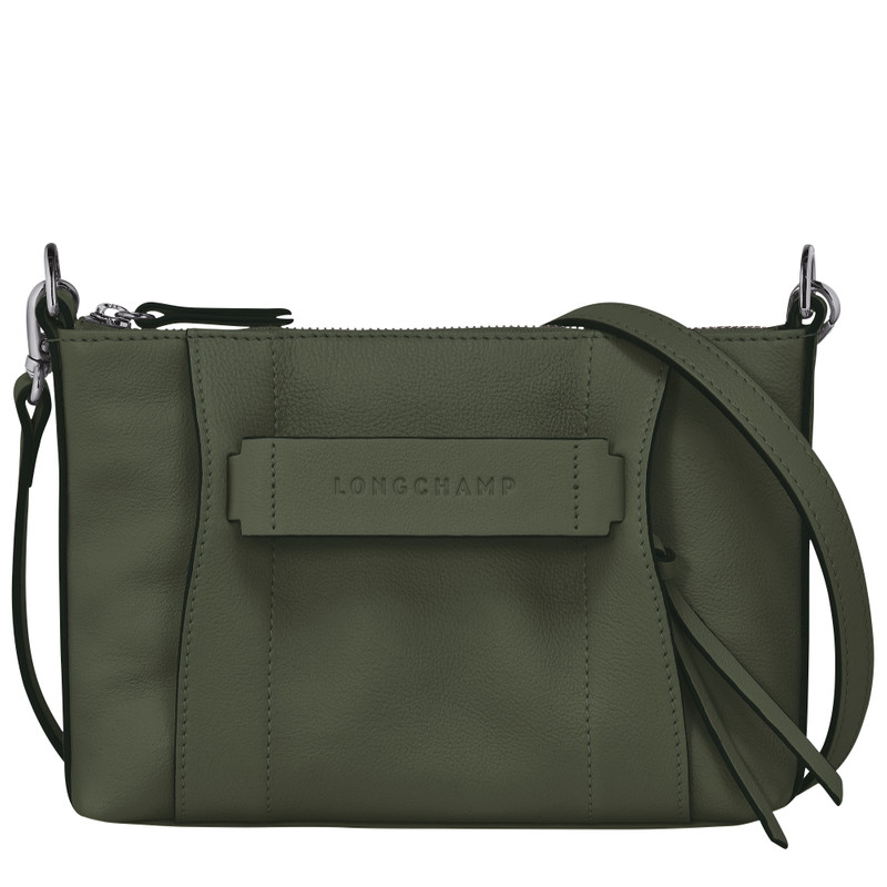 Longchamp 3D S Crossbody bag Khaki - Leather 1