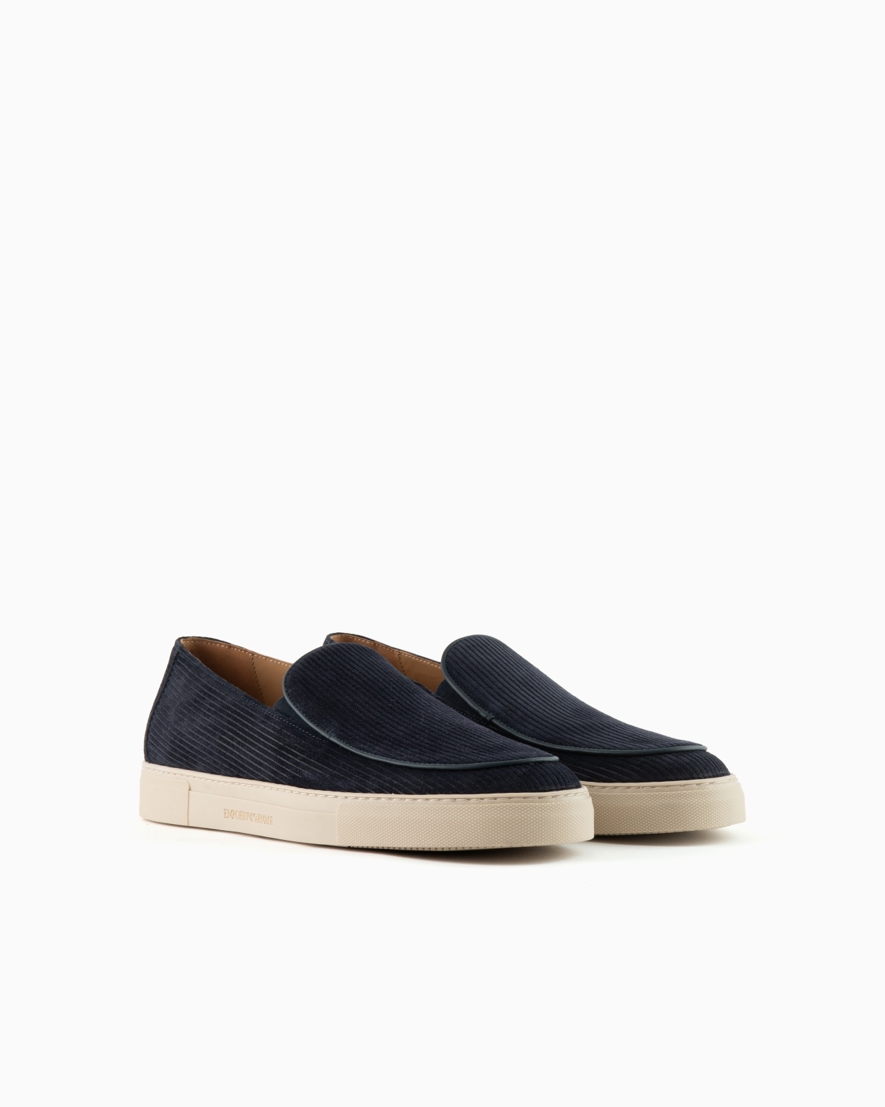 MULTI-STRIPED SUEDE SLIP-ONS - 2