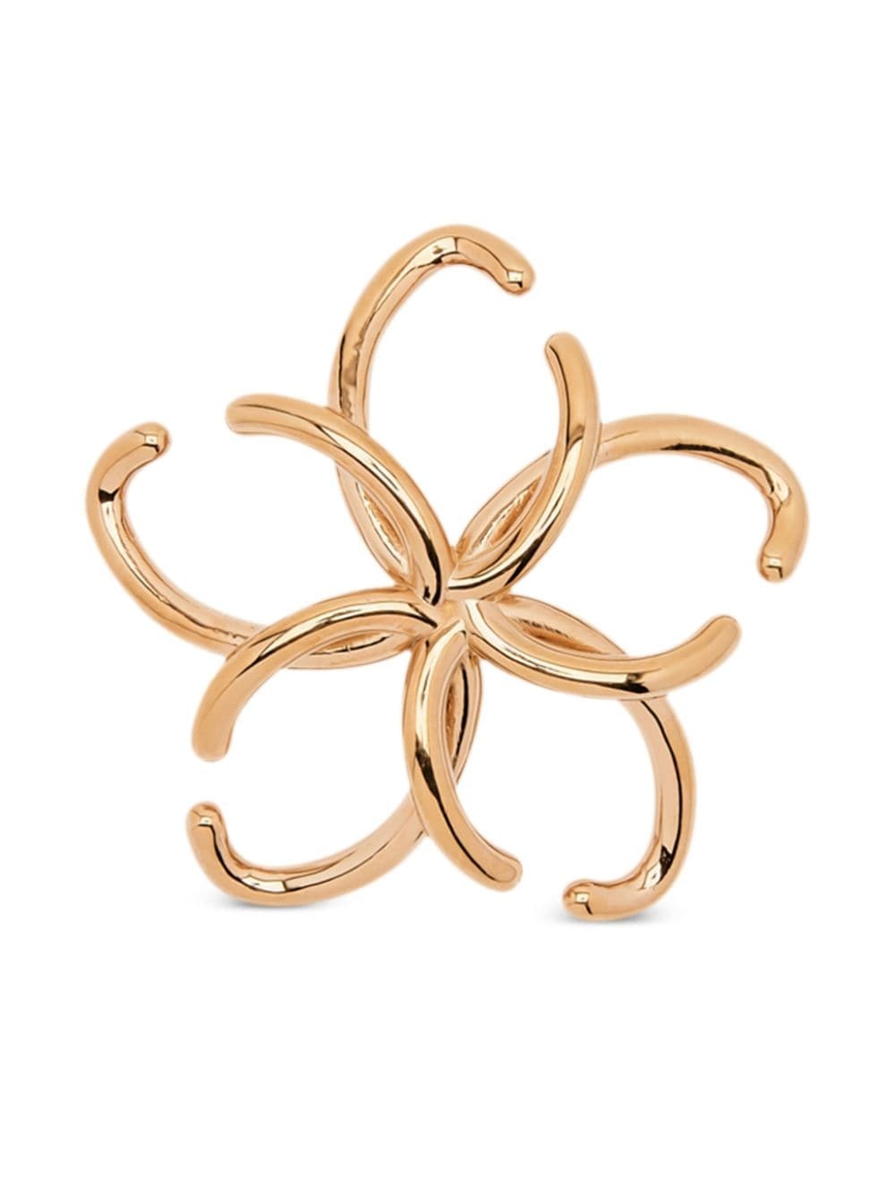 large O flower earrings - 2