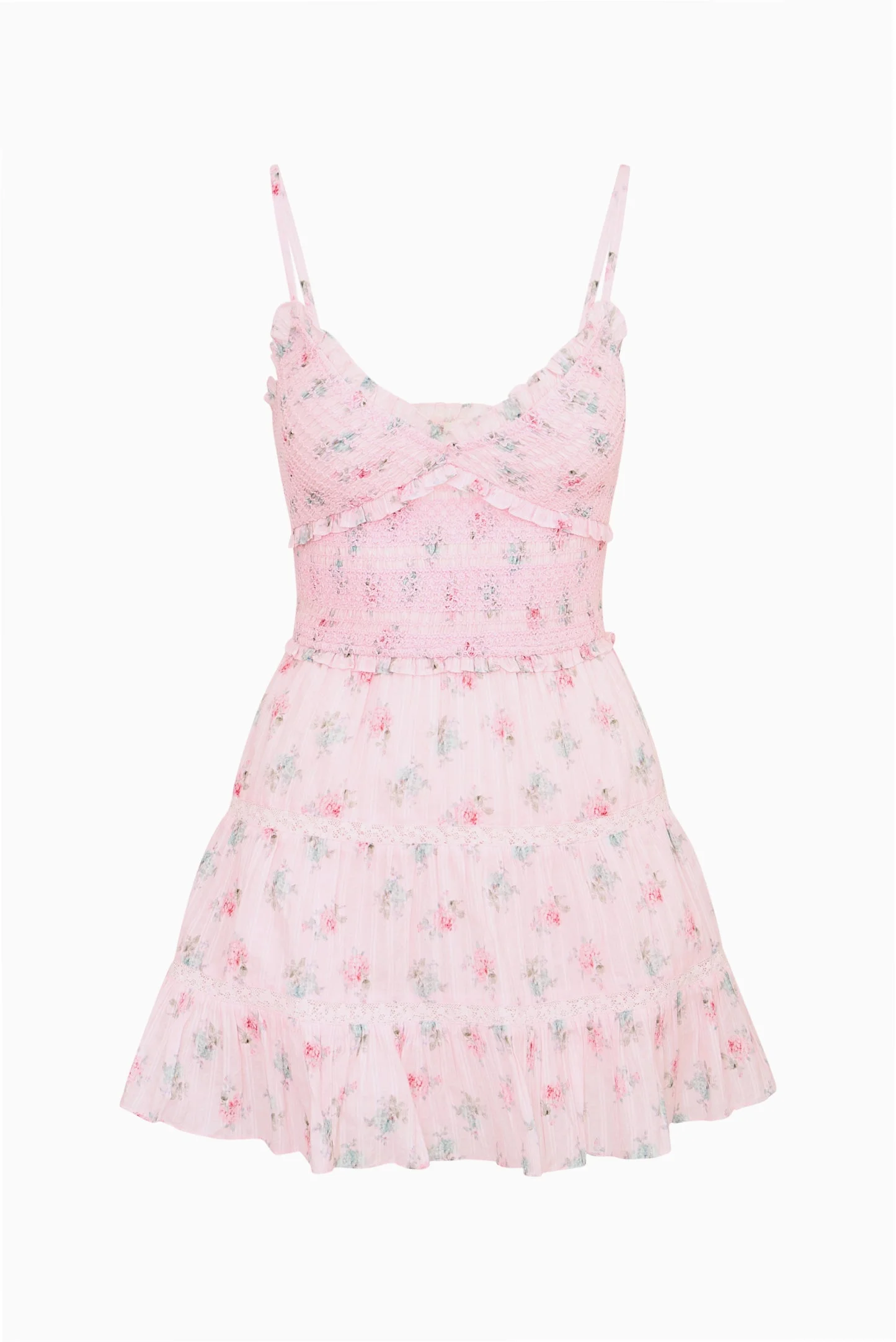 Lizzy Floral Cotton Mini Dress - 1
