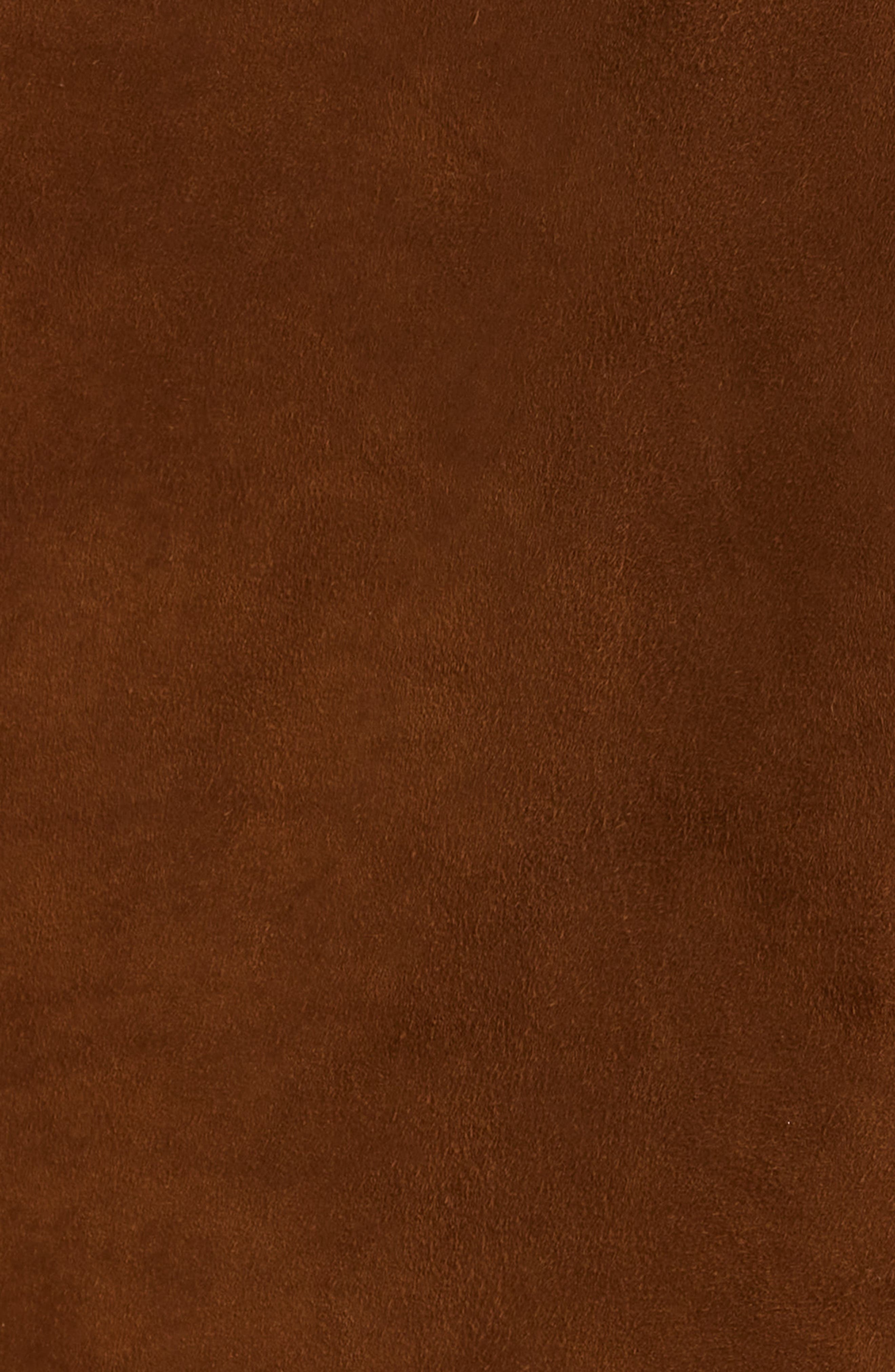 FRAME The City Suede Sleeveless Dress in Sepia at Nordstrom - 6