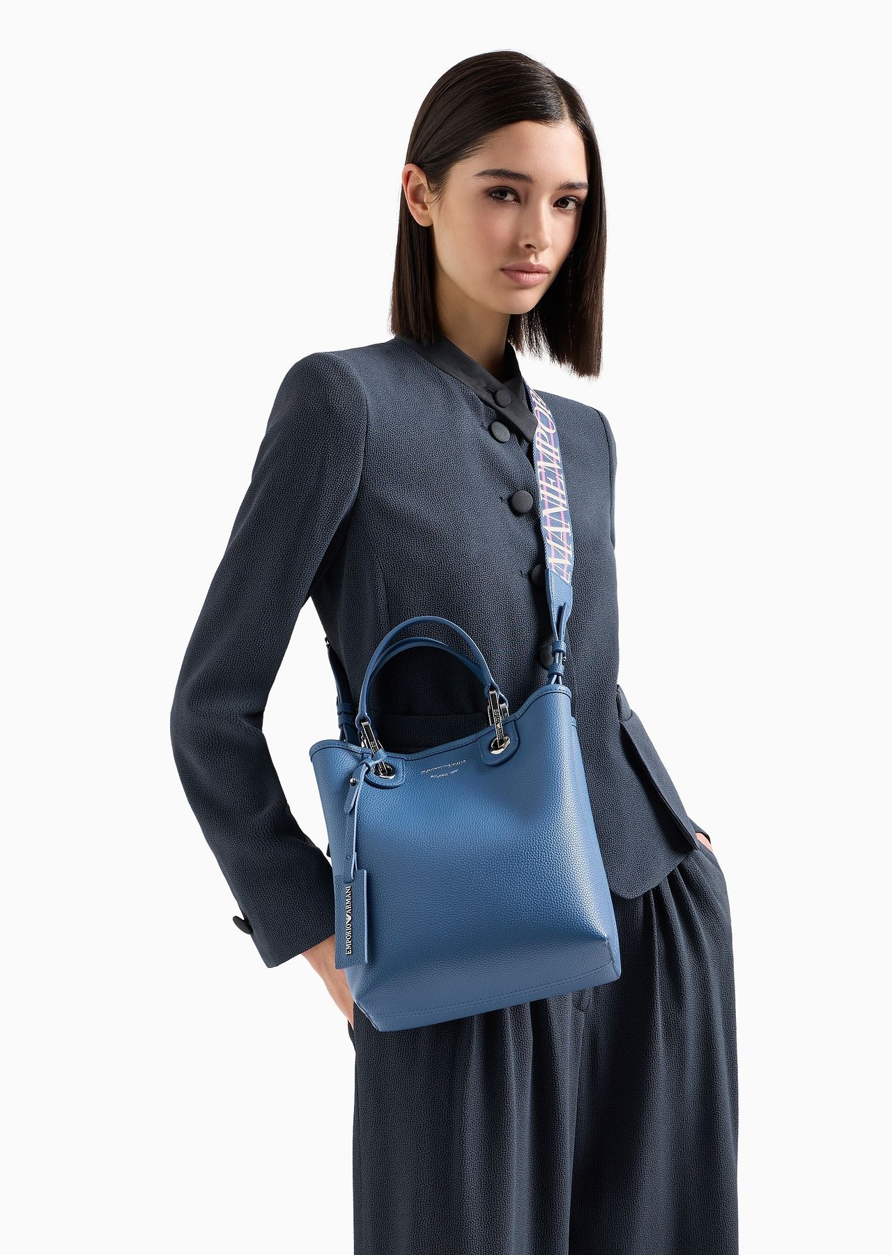 Deer-print MyEA vertical shopper bag - 8