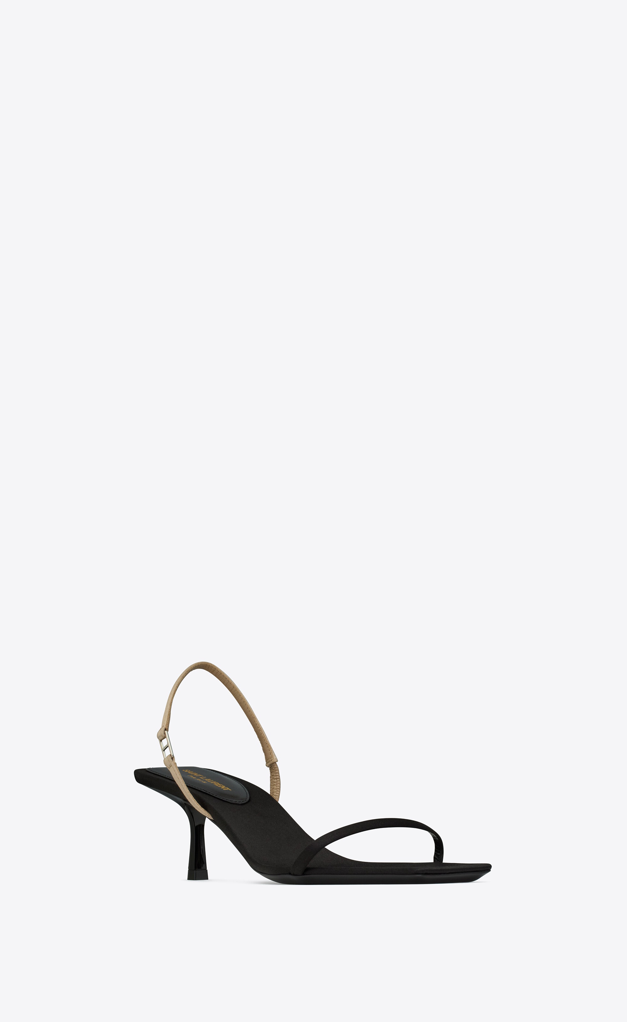 jaspe sandals in satin crepe - 3