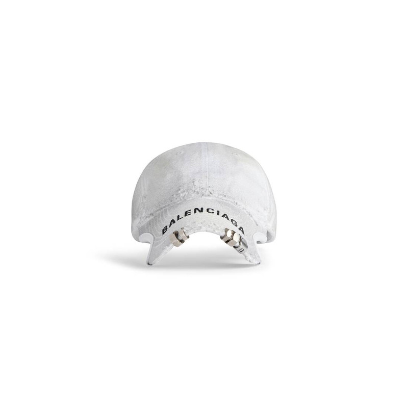 Balenciaga Cap in White/black 1