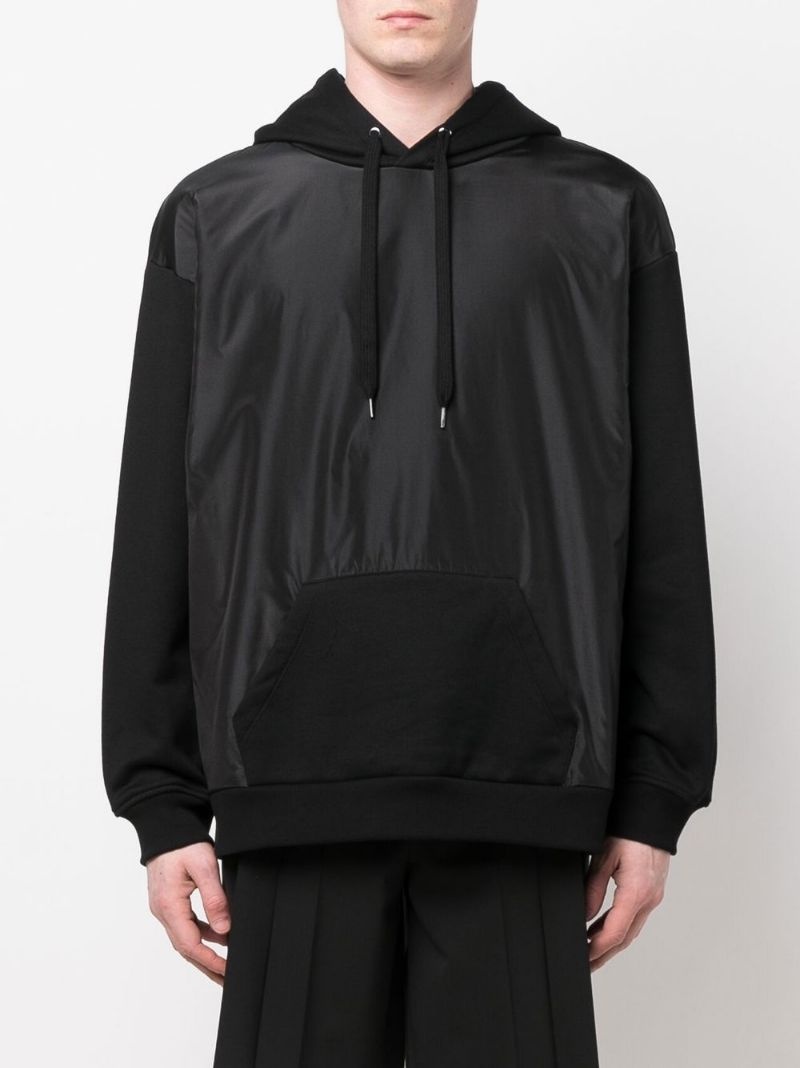 contrast-panel hoodie - 3