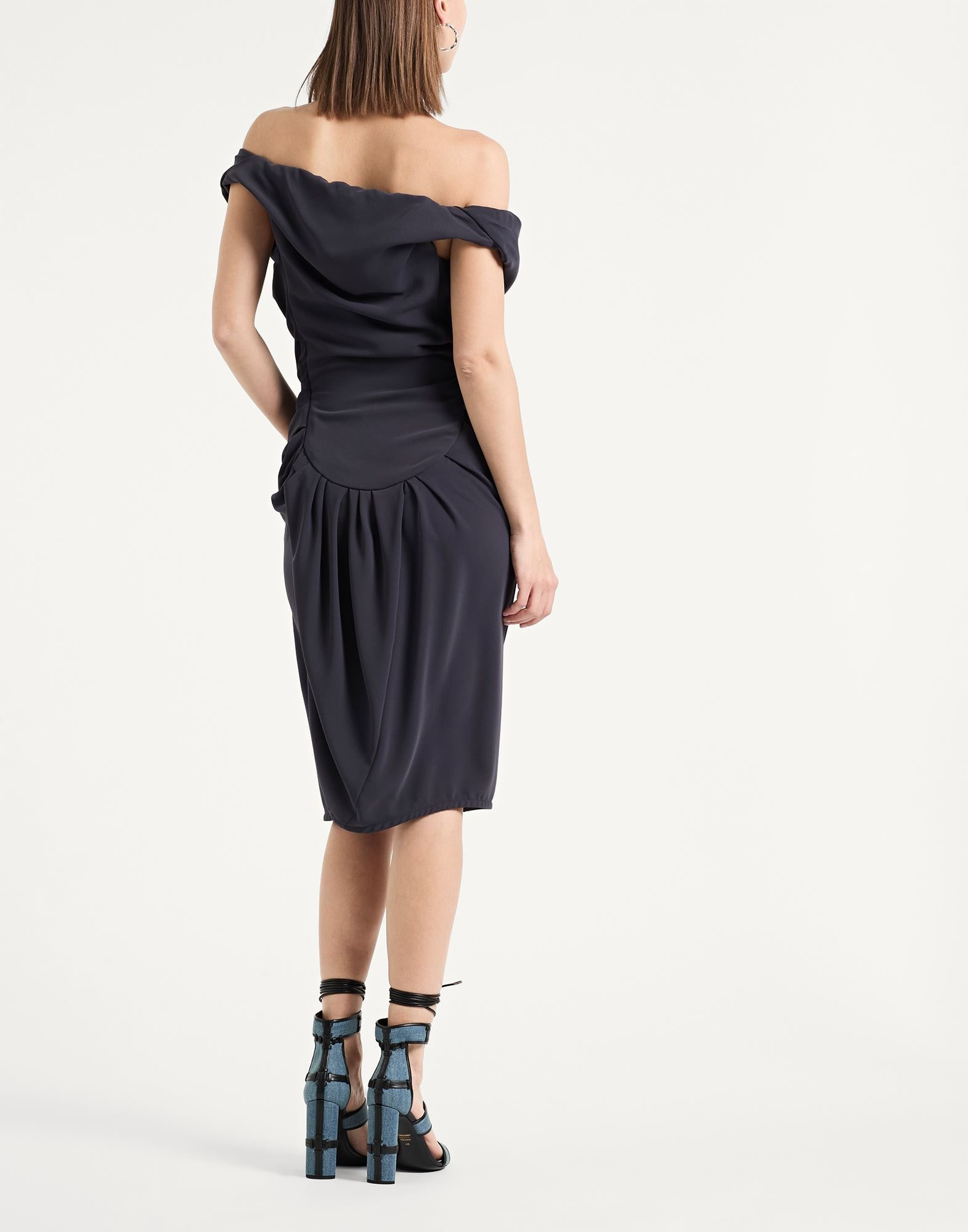 Navy Women's Elegant Dress - 3