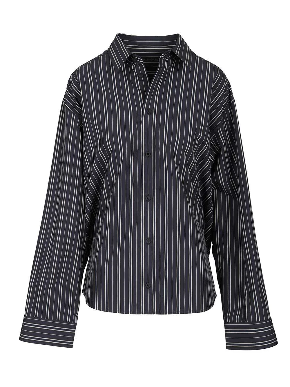 Balenciaga Women Semi-Fitted Shirt In Cotton Poplin - 1