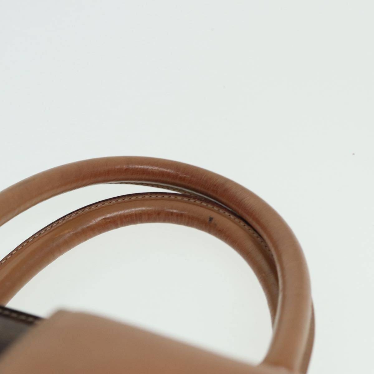 CELINE Macadam Canvas Hand Bag Pvc Leather Brown Gold - 8