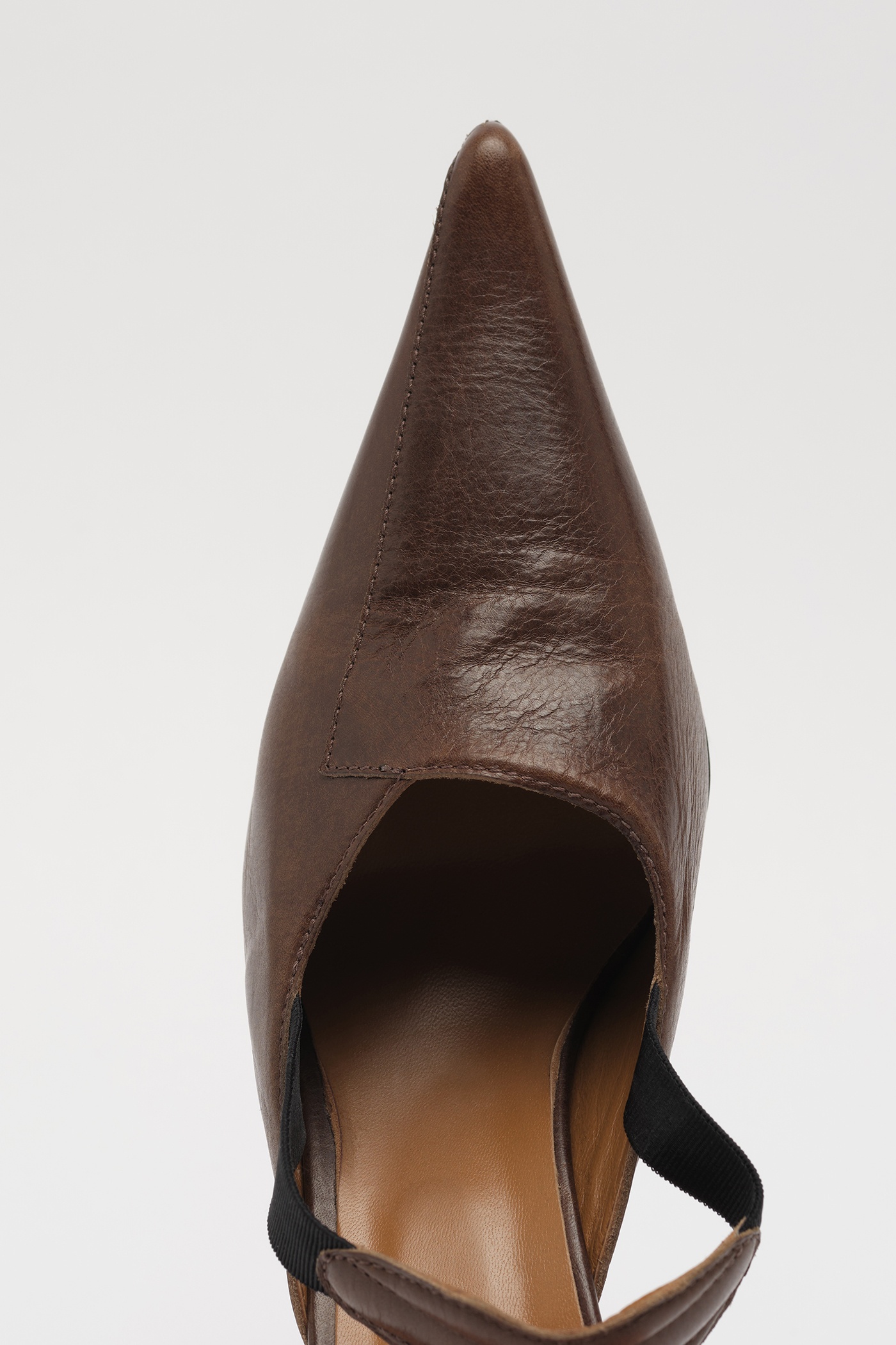 Envelope Heel Woodstock Leather - 2