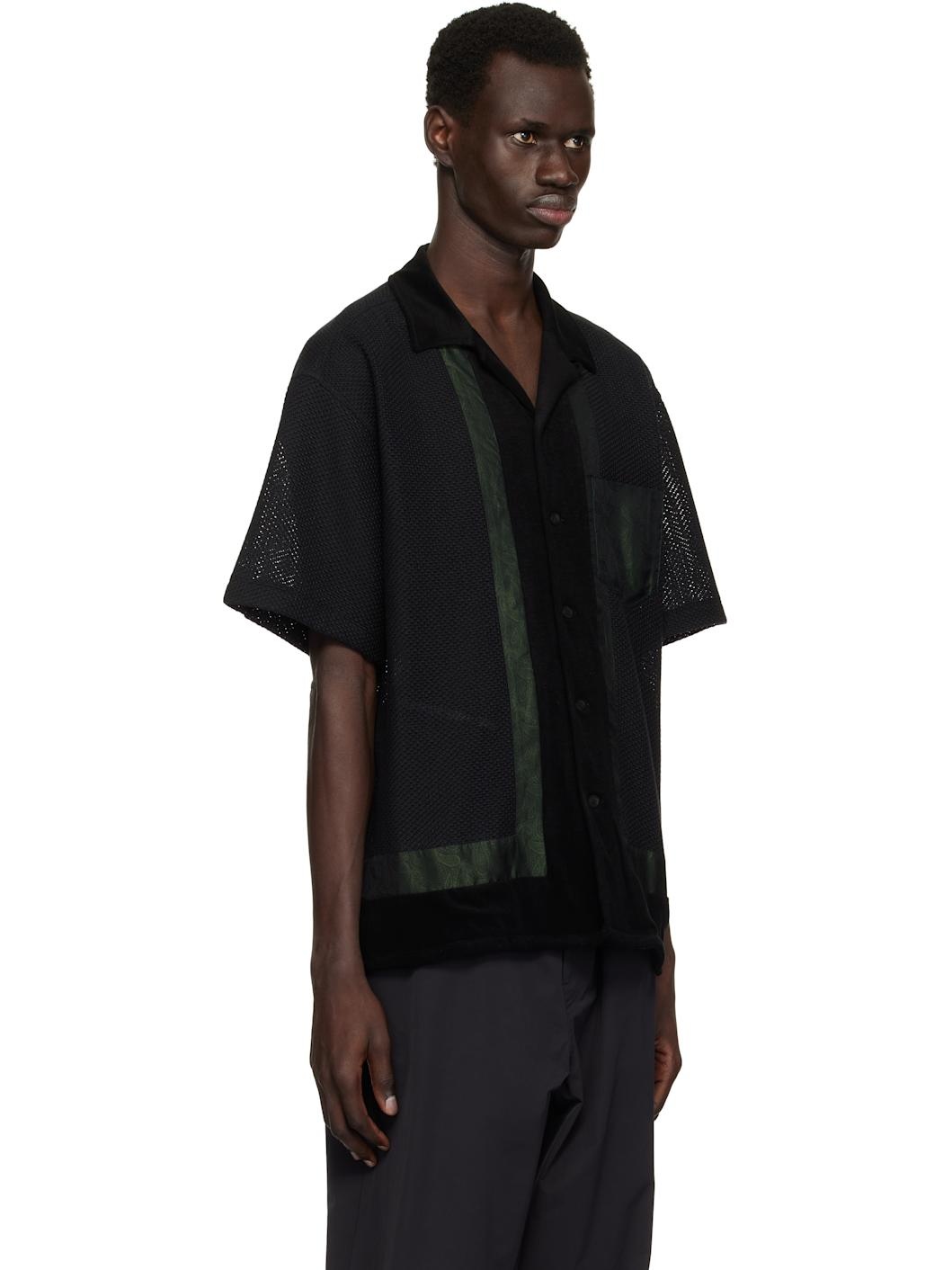 Black Raschel Mesh Shirt - 2