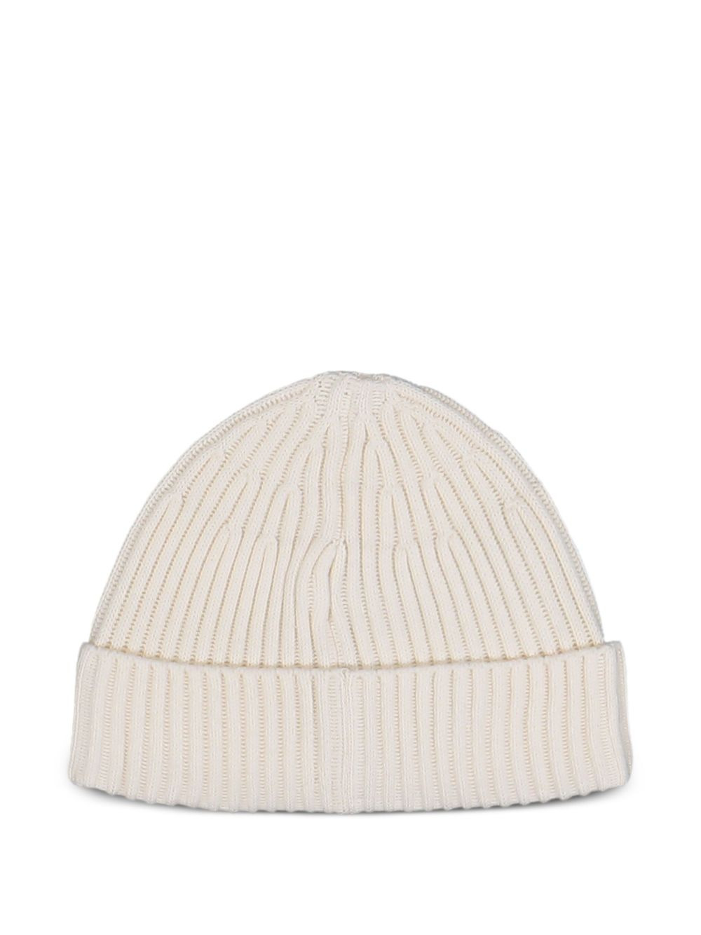 ribbed logo-patch beanie hat - 2