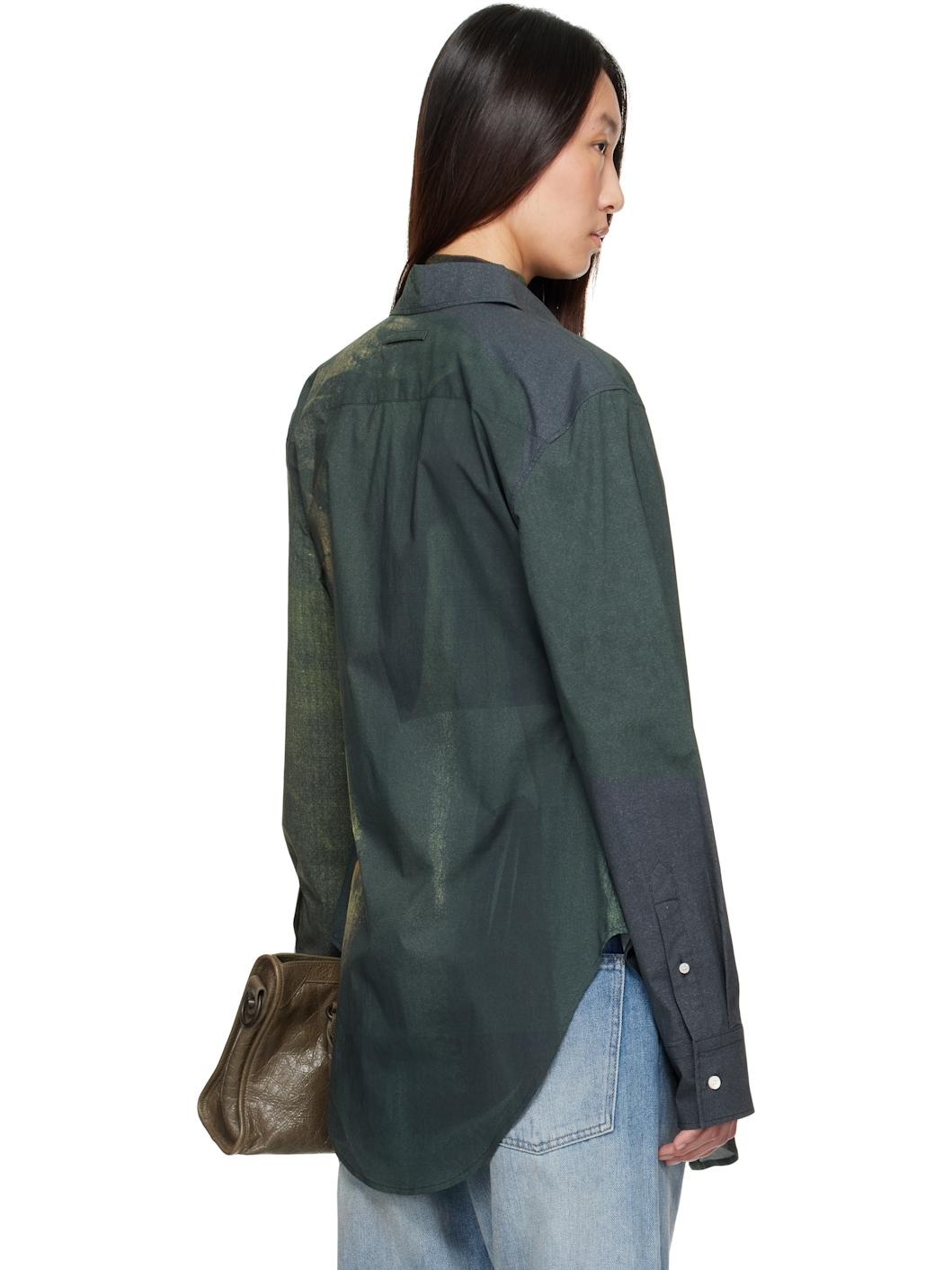 SSENSE Exclusive Green Printed Acid Water Shirt - 3