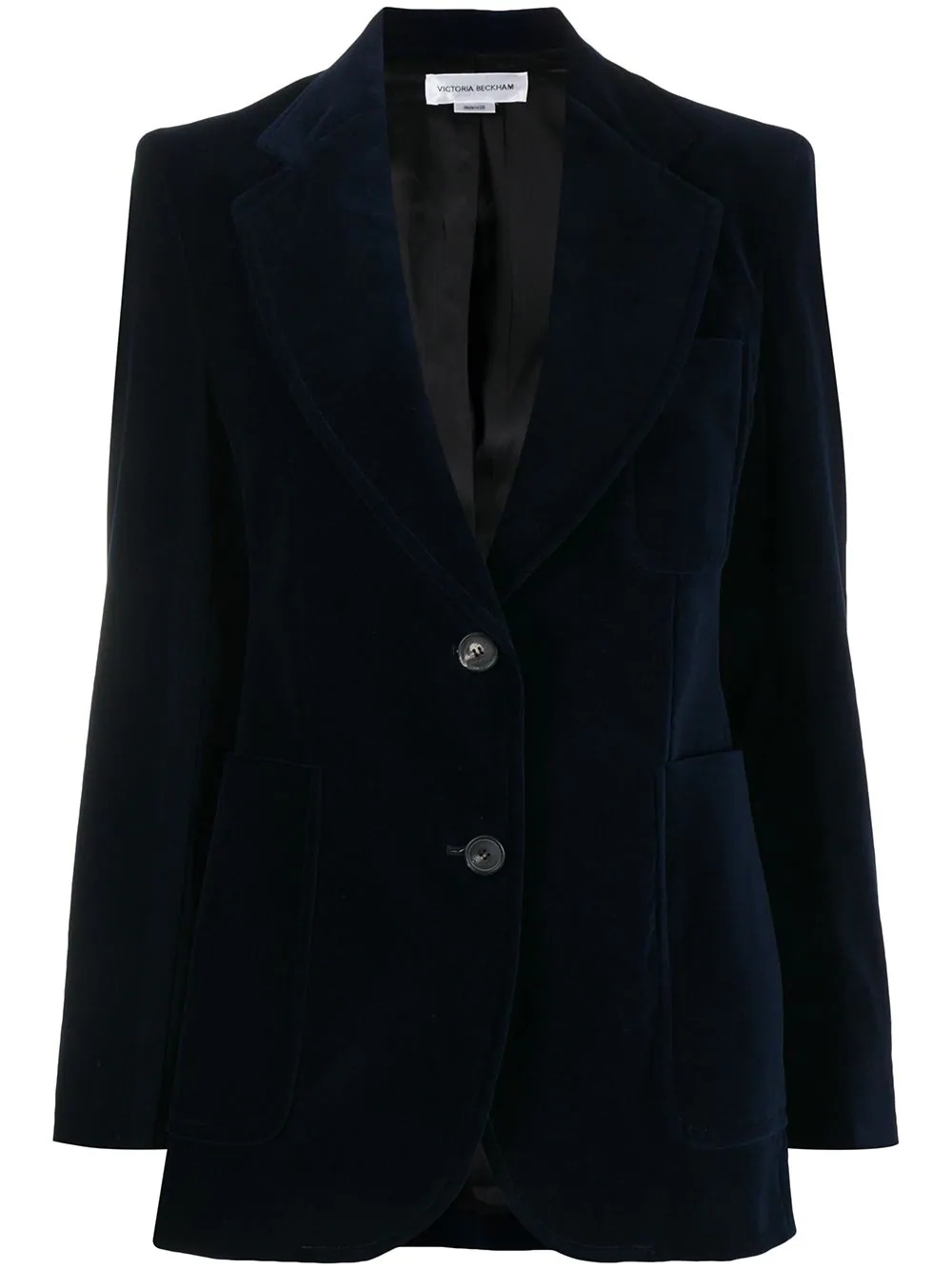 tailored patch pocket blazer - 1