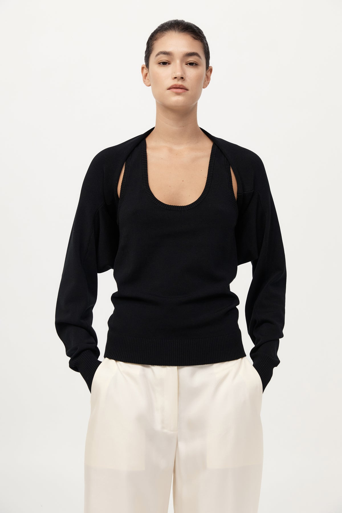 Two Piece Jumper - Black - 3
