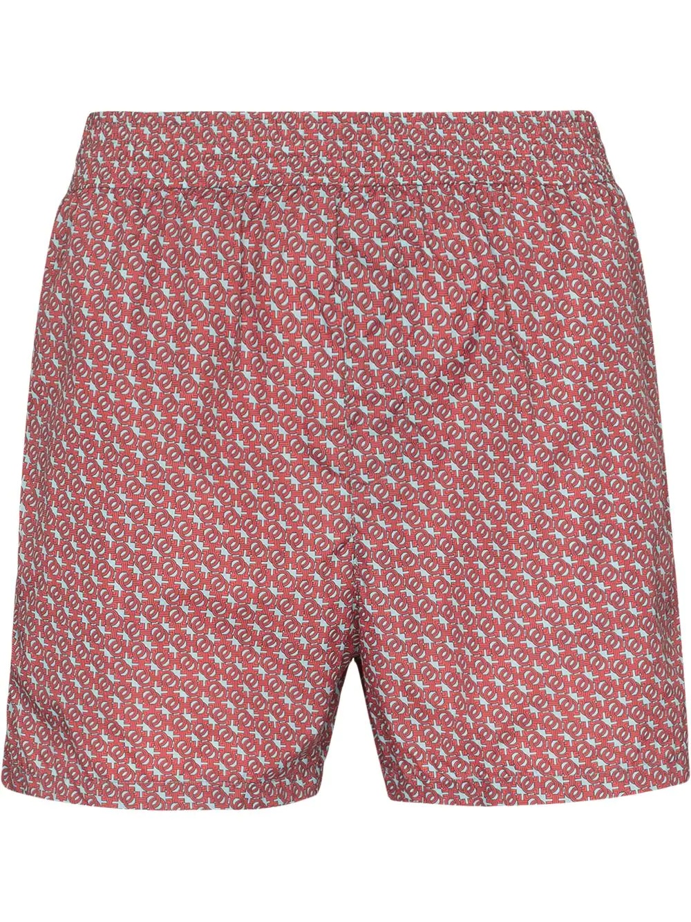 monogram-print swim shorts - 1