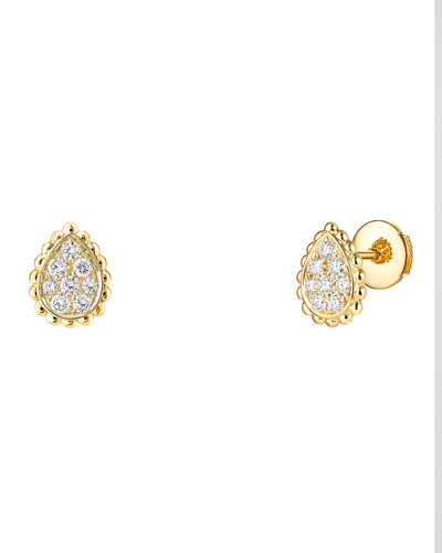 Boucheron Serpent Boheme Extra Small Diamond Stud Earrings in Yellow Gold outlook