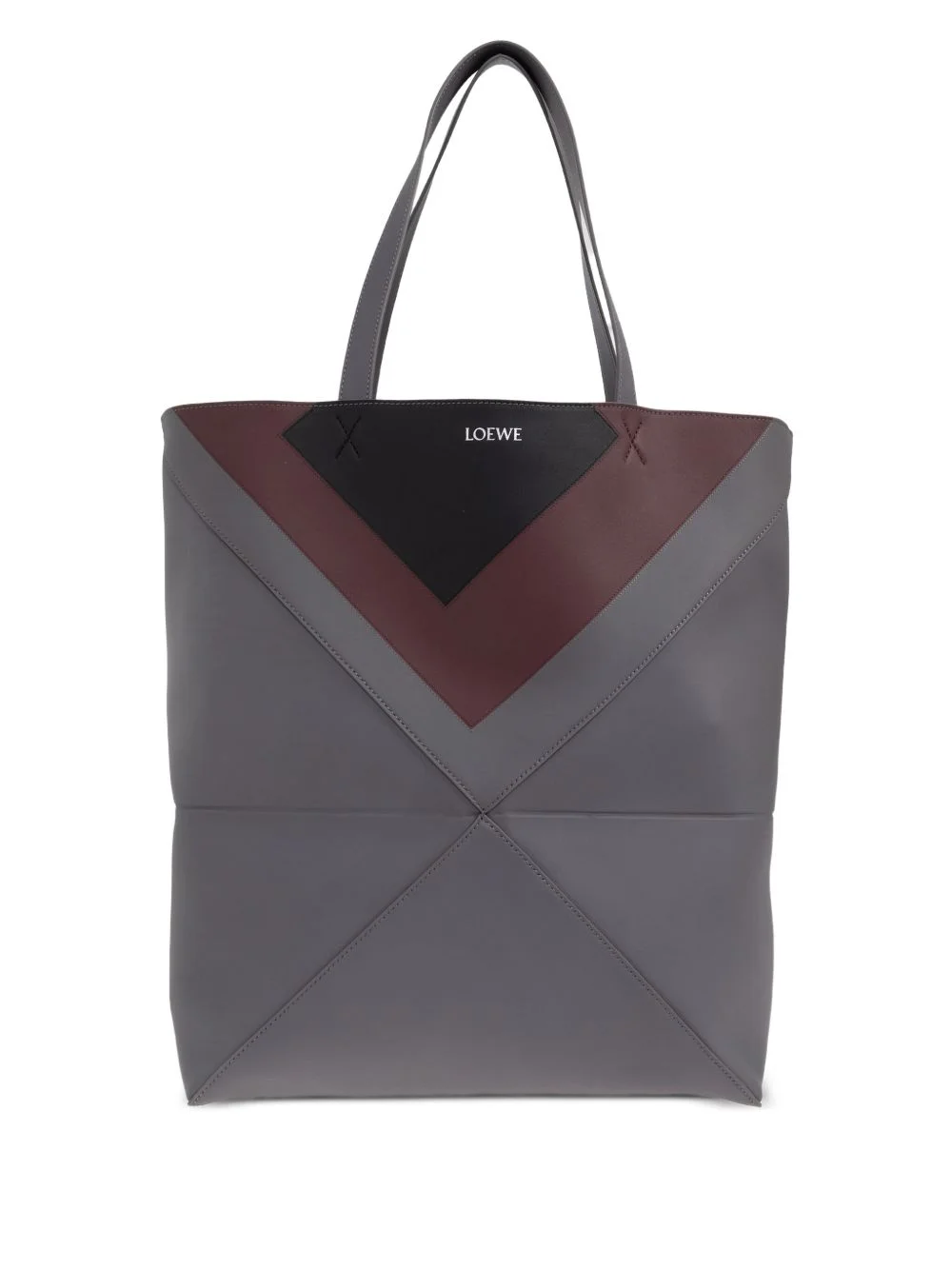 large Puzzle Fold panelled tote bag - 1