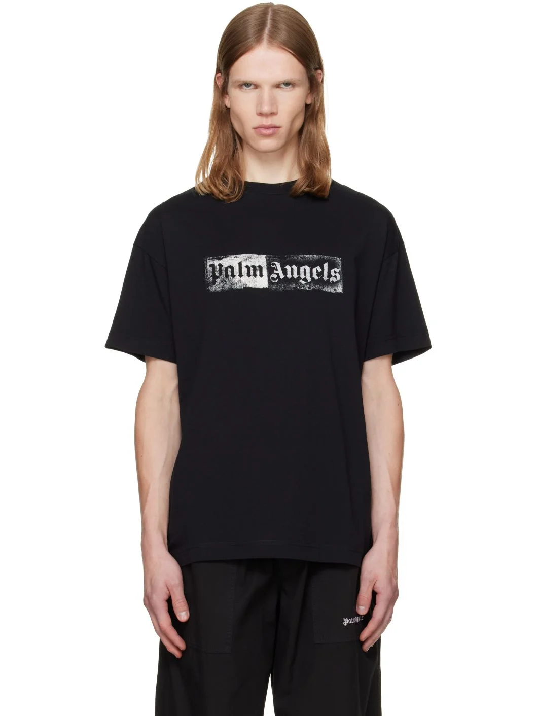 Black Stamp Logo Regular T-shirt - 1
