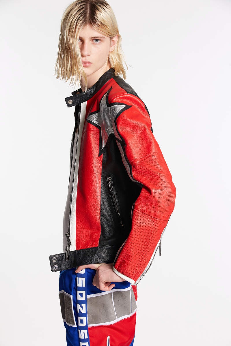DSQUARED2 MOTORBIKER CLASSIC JEAN JACKET - 4