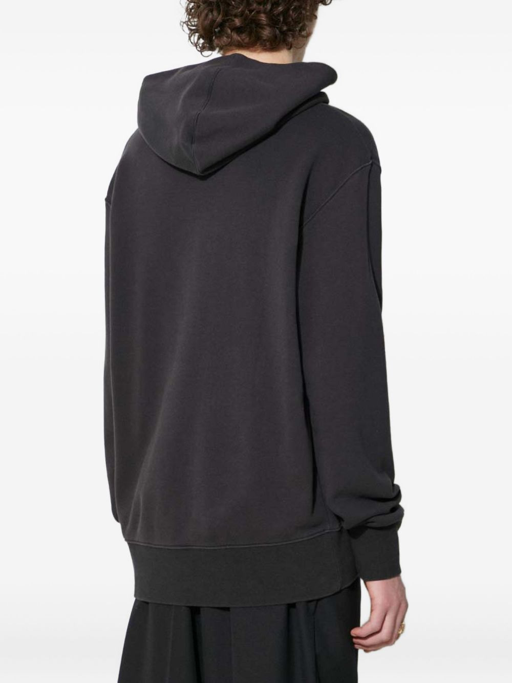 logo-embroidered hoodie - 4