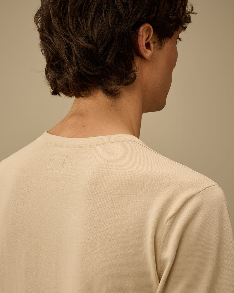 Cotton Crepe Short Sleeve Sweater 6