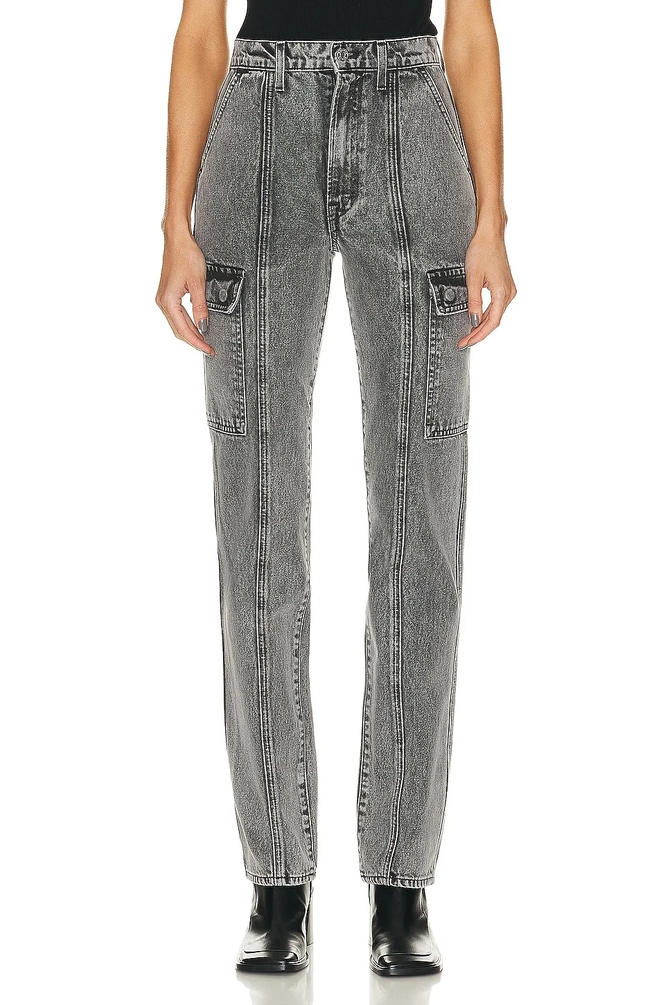 Harper High Rise Slim Cargo - 1