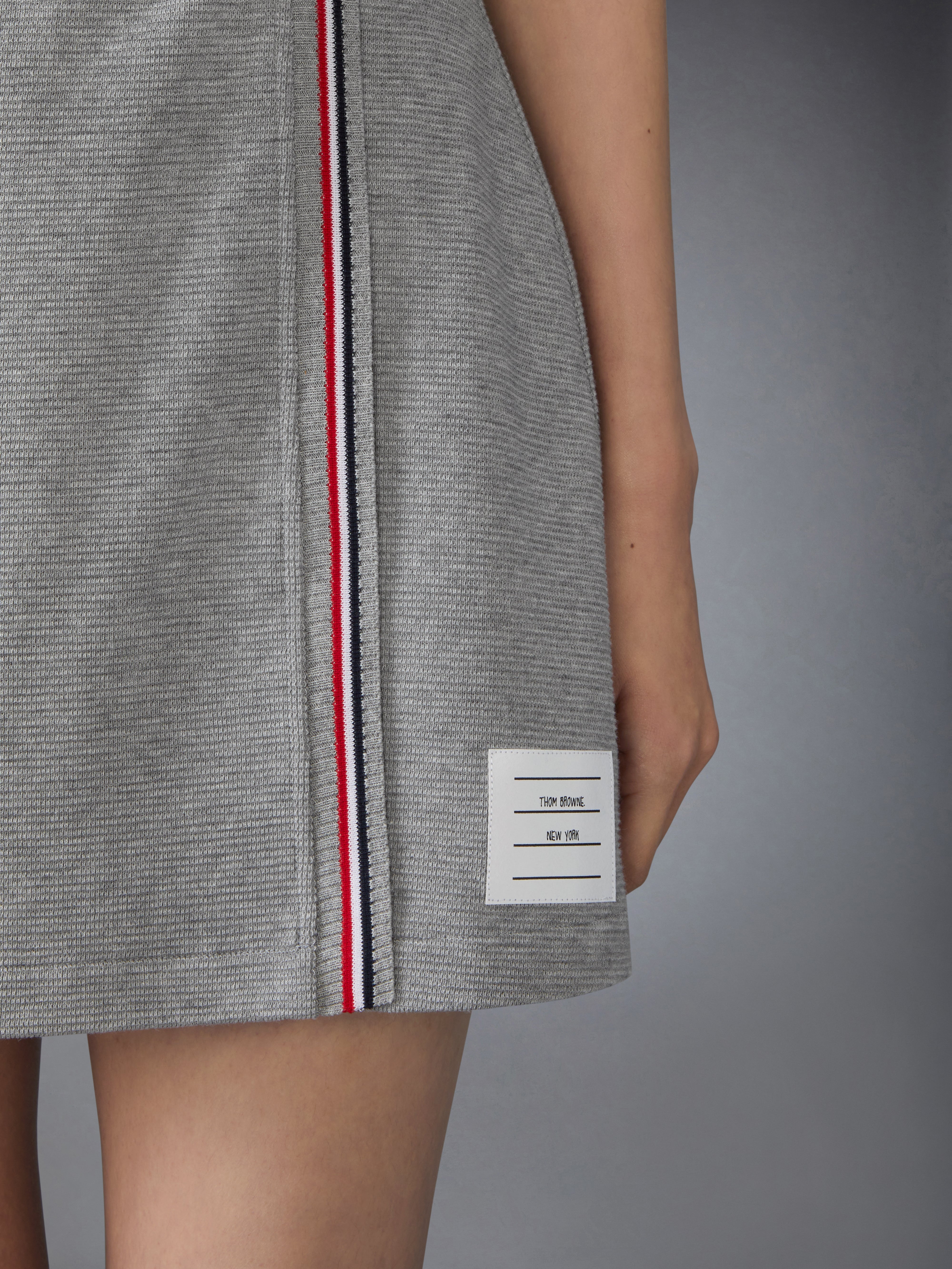 COTTON WAFFLE MINI WRAP SKIRT - 6