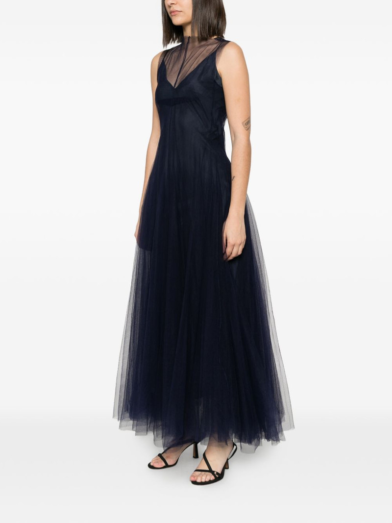 tulle-overlay sleeveless dress 3