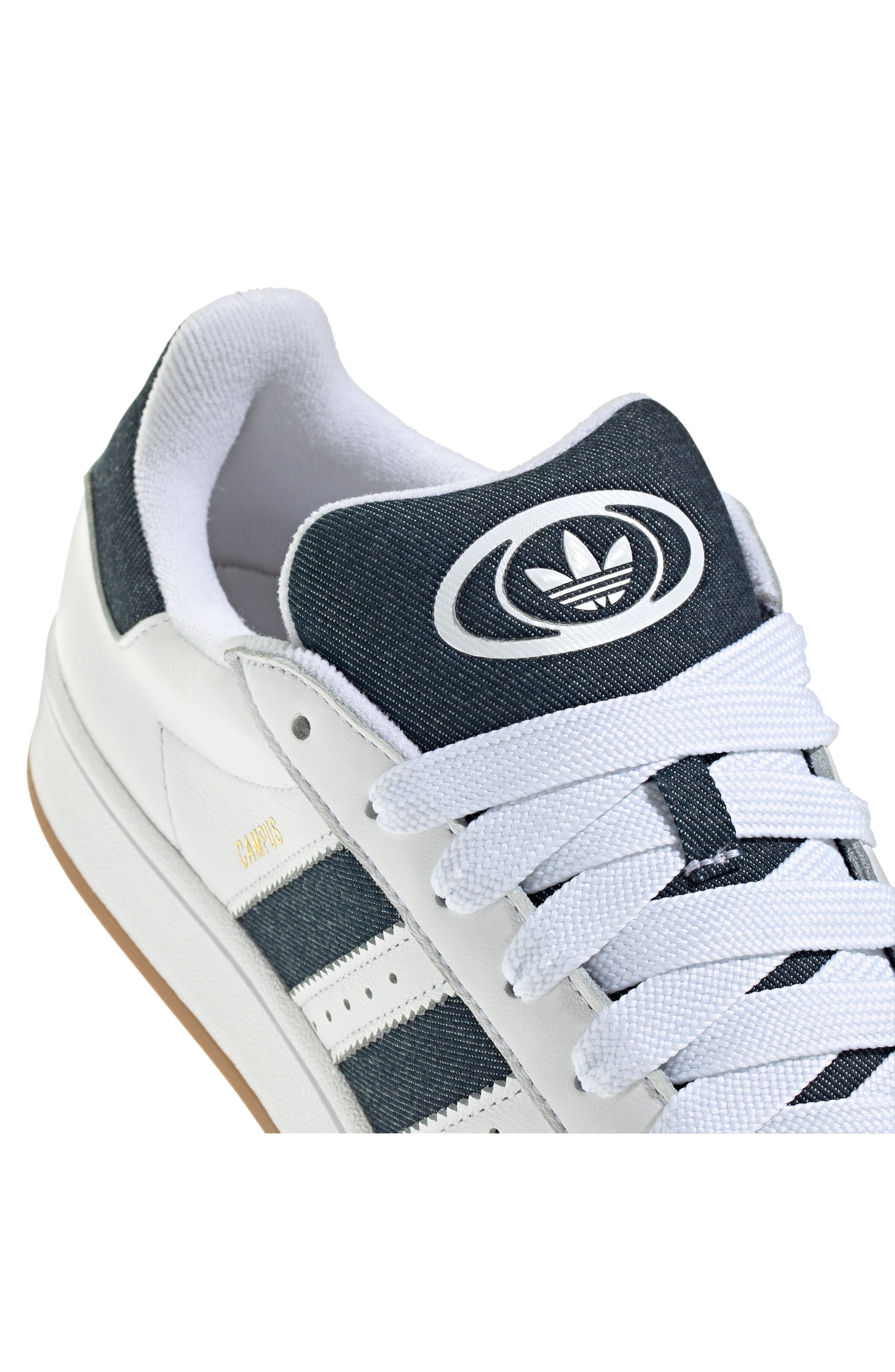 adidas Campus 00s Sneaker in White/Indigo/Gold Metallic at Nordstrom - 9