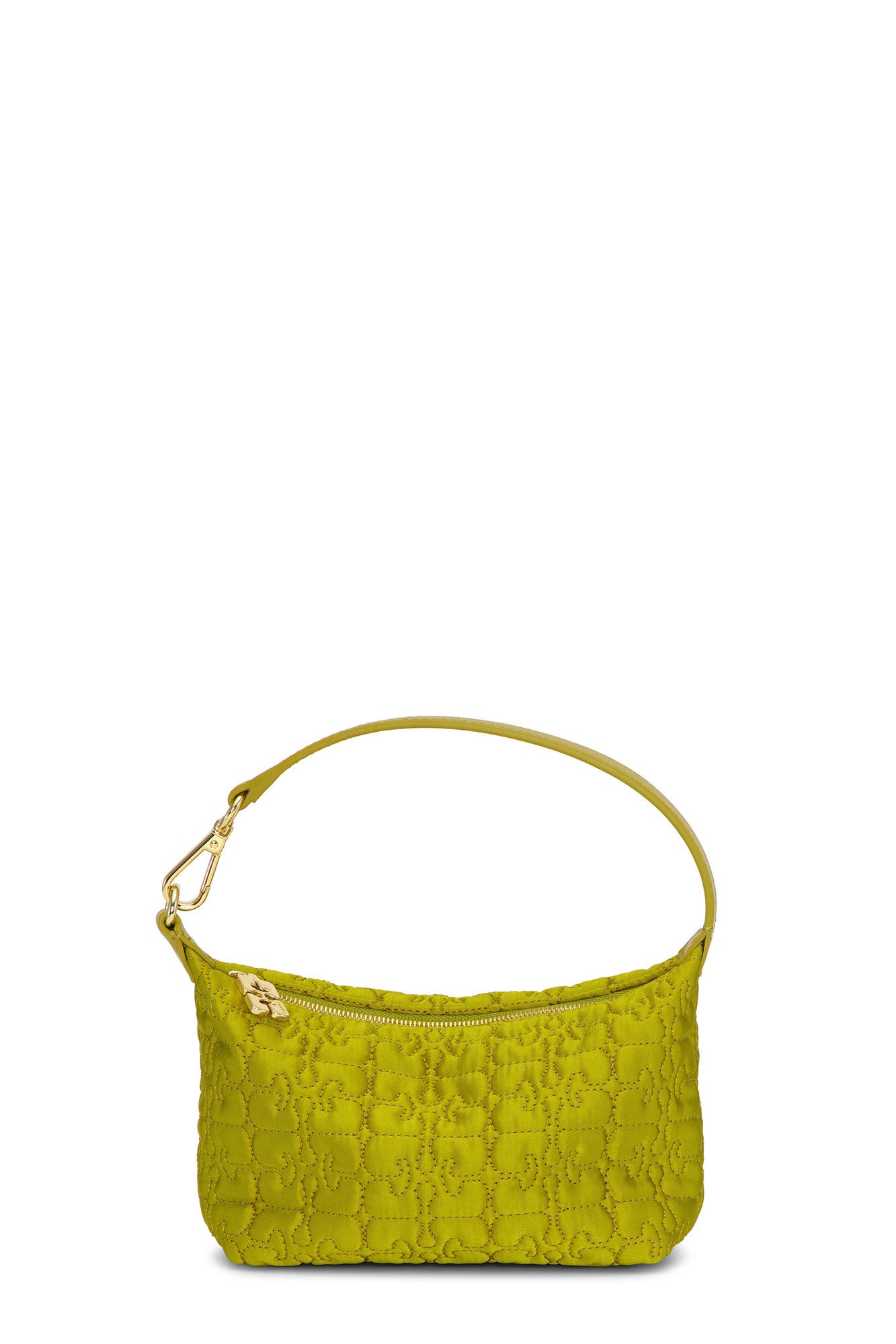 OLIVE SMALL BUTTERFLY POUCH SATIN BAG - 1