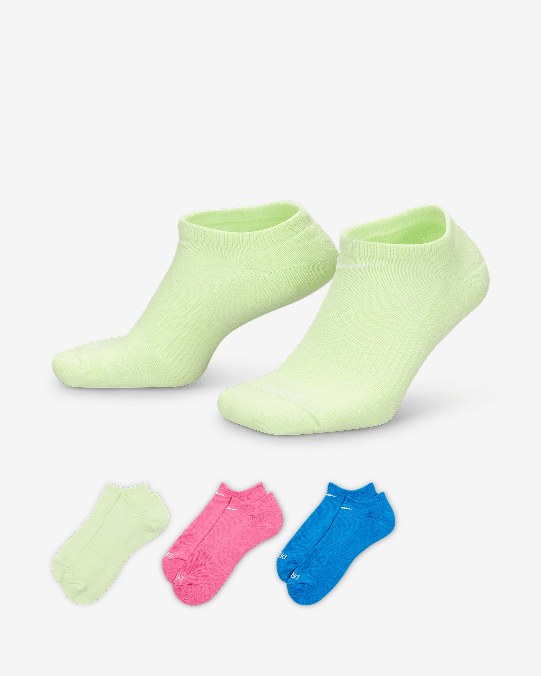 Nike Everyday Plus Cushion Training No-Show Socks (3 Pairs) - 1