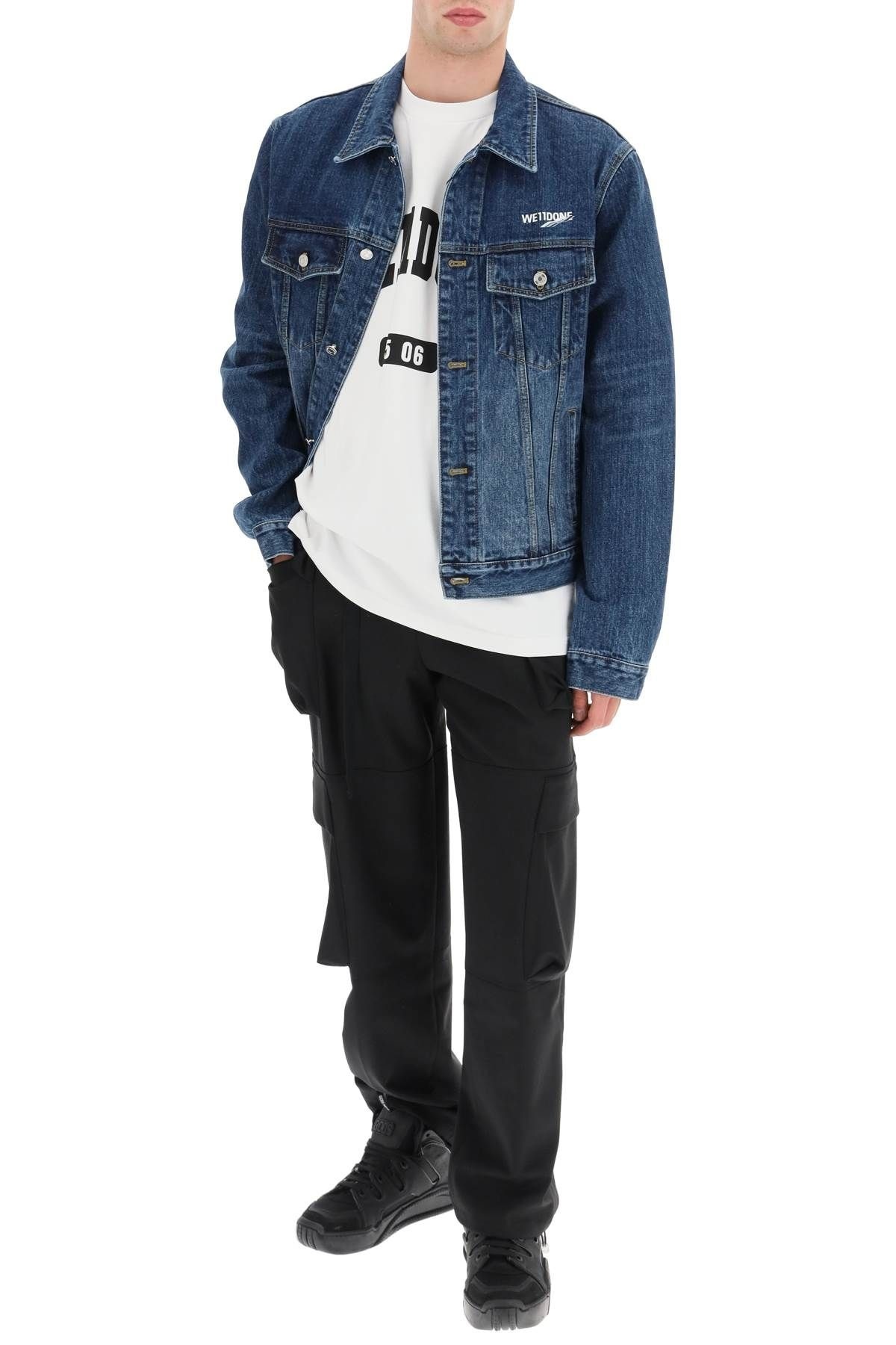REGULAR FIT DENIM JACKET WE11DONE - 3