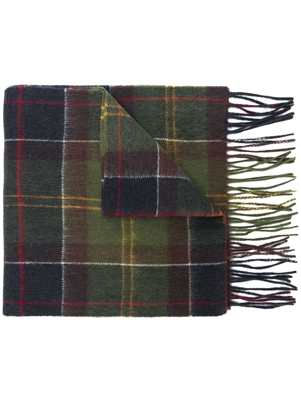 Wool tartan scarf - 1