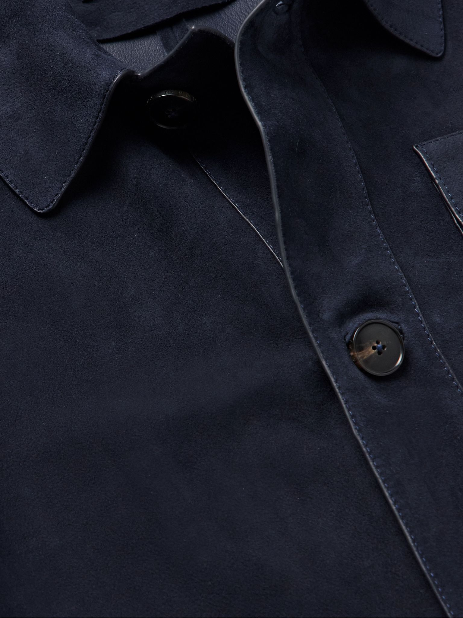 Suede Shirt Jacket Midnight blue - 4