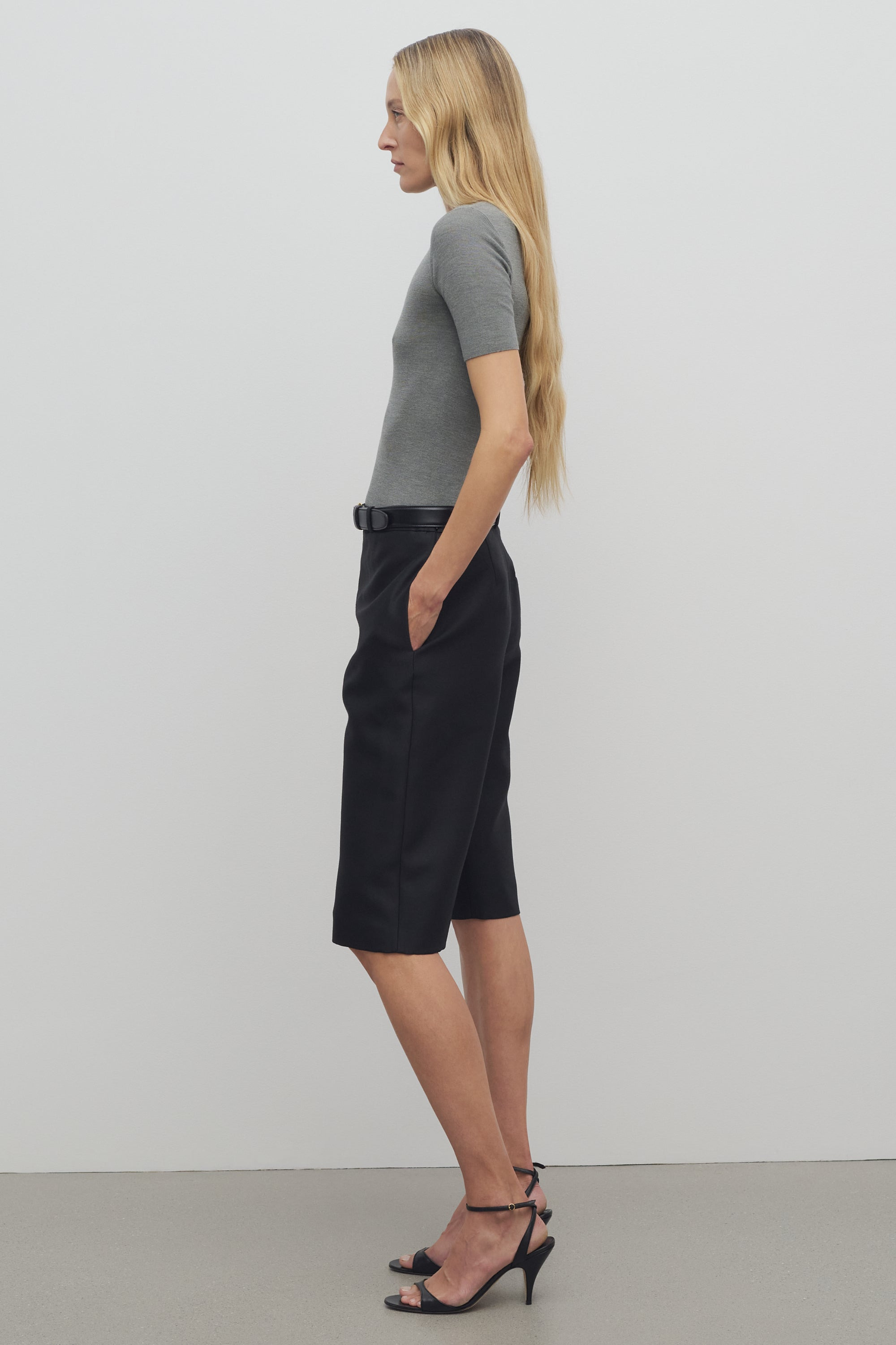 Abbel Pant in Wool and Silk - 4