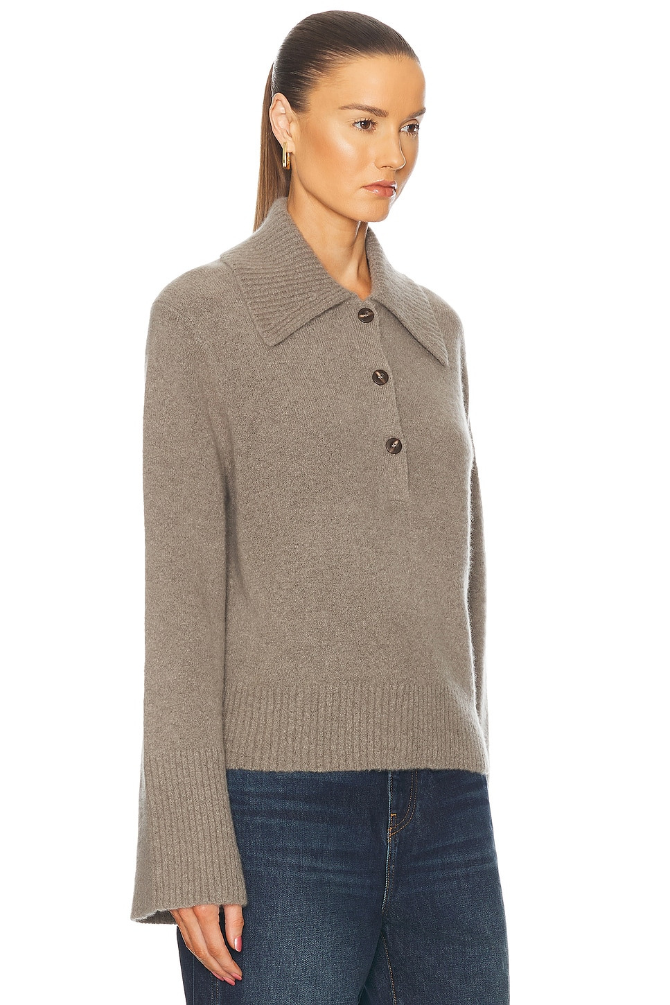 Cashmere Stevie Polo Sweater - 2