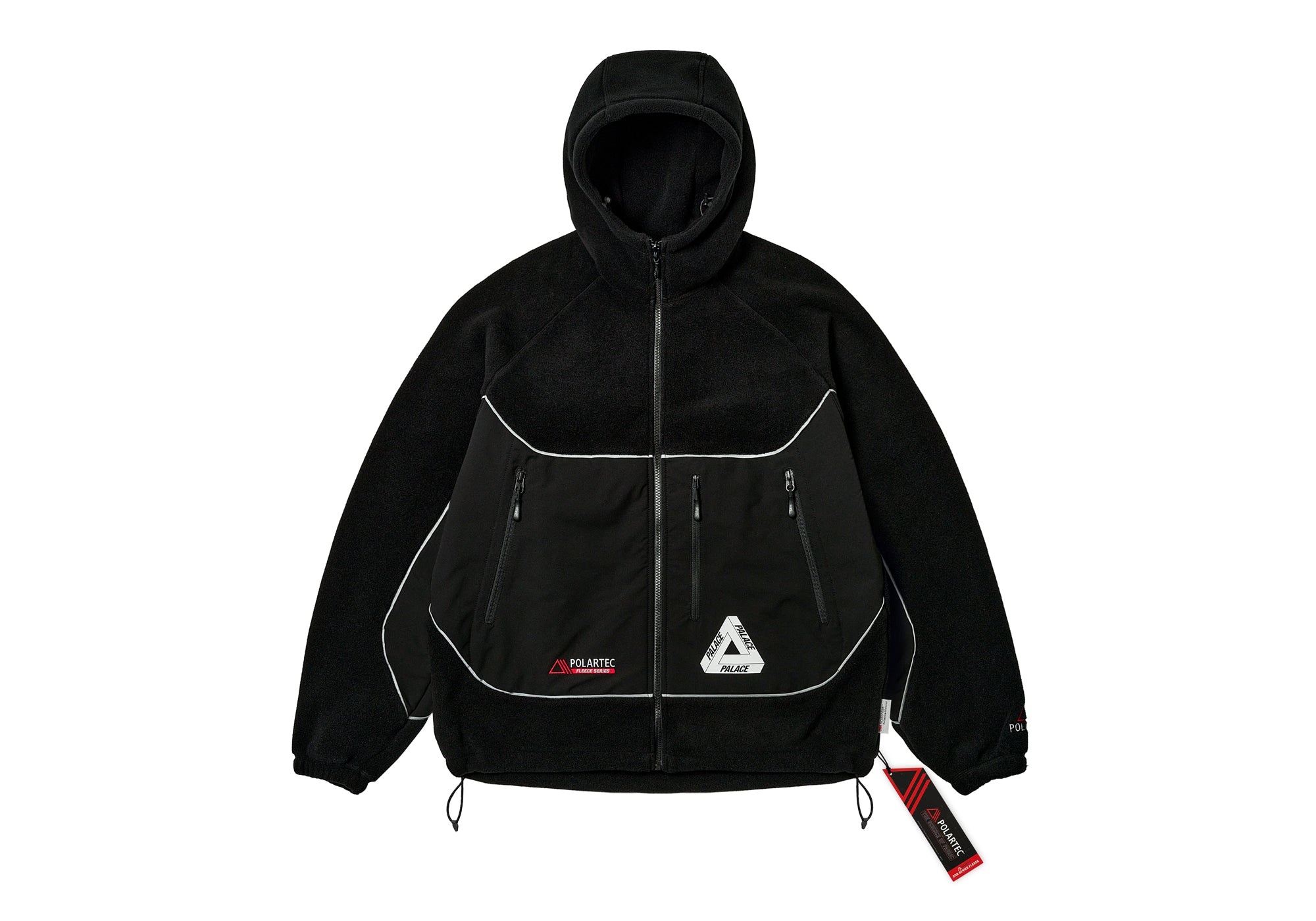 PALACE POLARTEC® 3M HOODED JACKET BLACK | REVERSIBLE