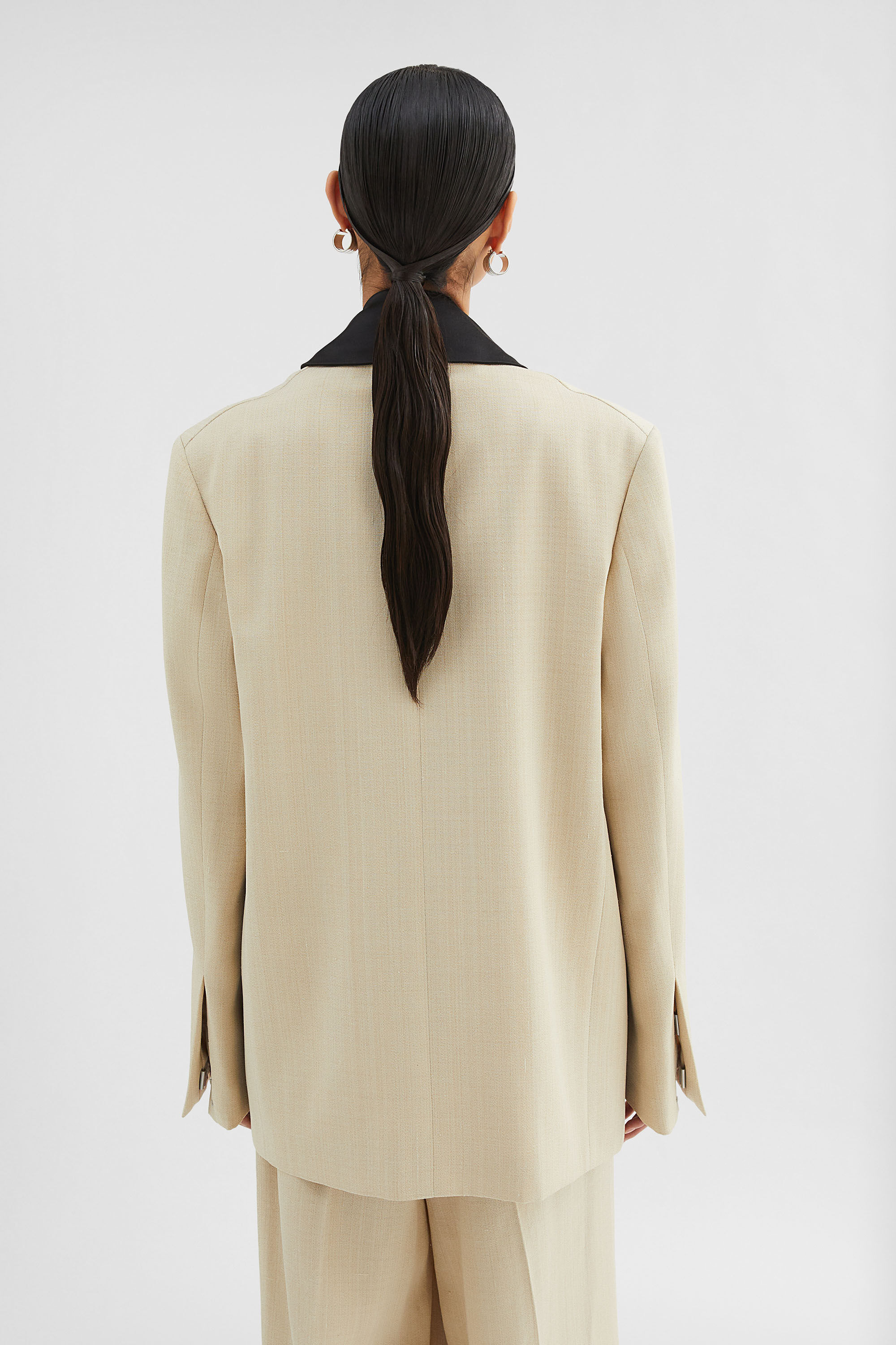 Silk Blend Tailored Jacket - 4