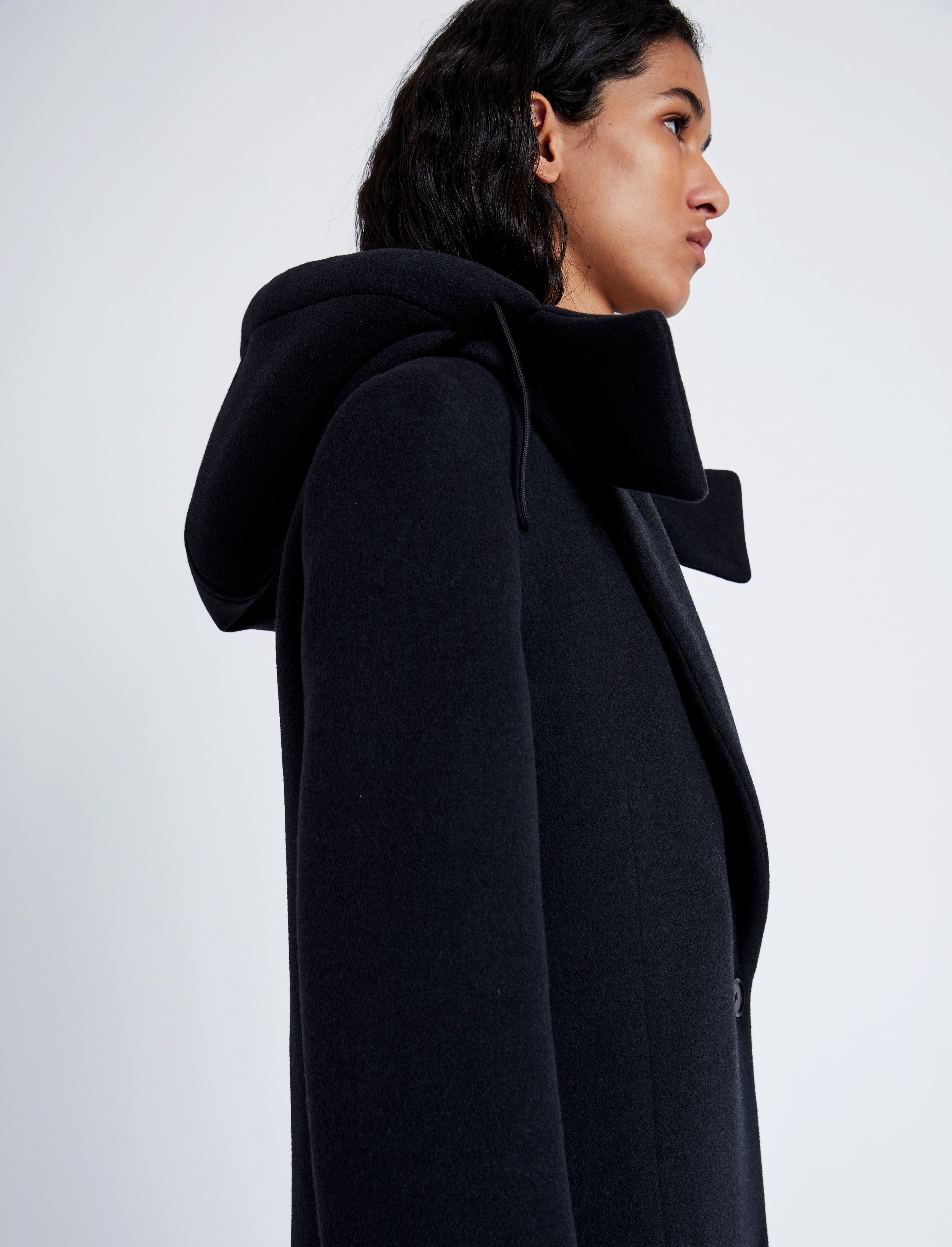 Reed Coat in Brushed Melange Wool - 6