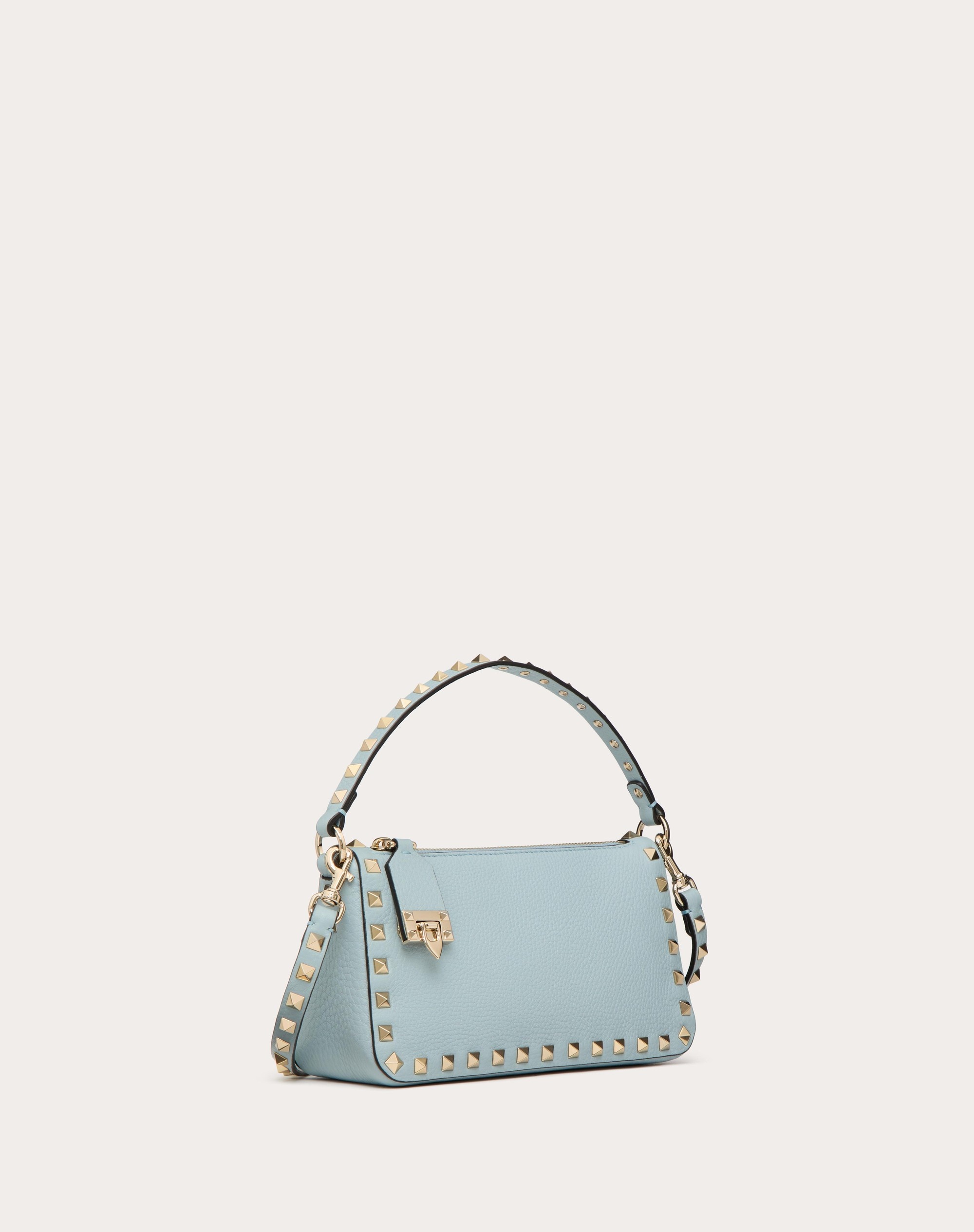 SMALL ROCKSTUD GRAINY CALFSKIN CROSSBODY BAG - 3