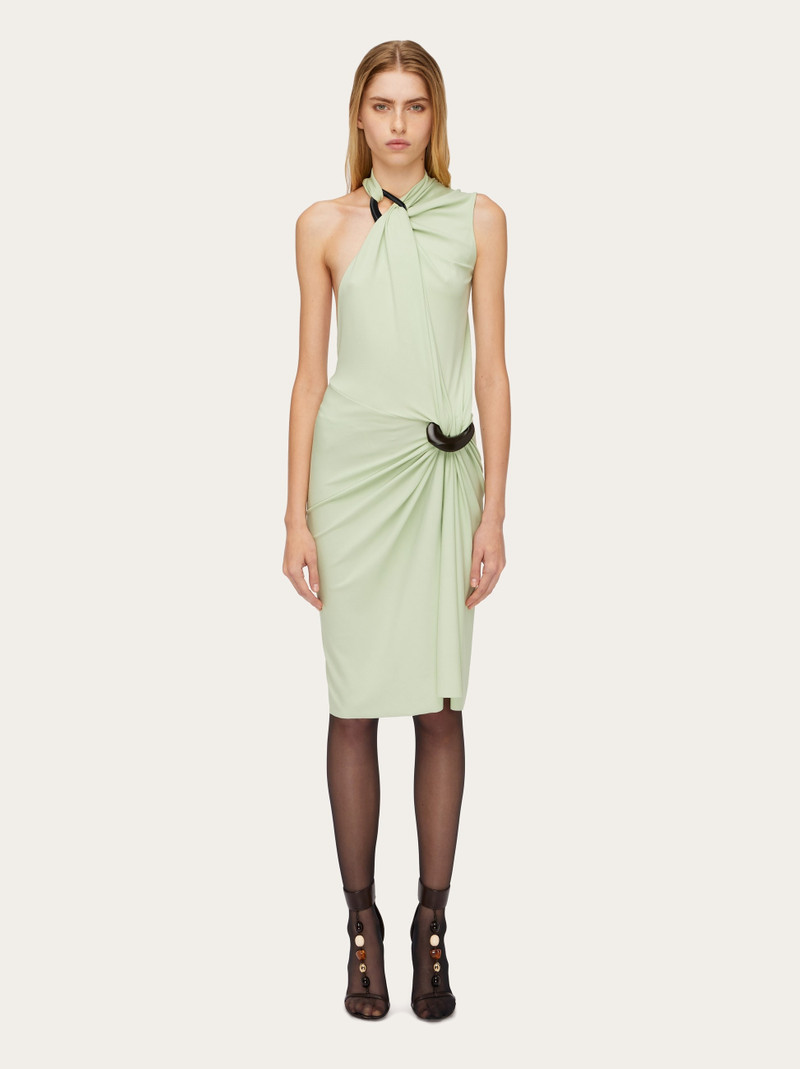 FERRAGAMO Asymmetric gathered dress outlook
