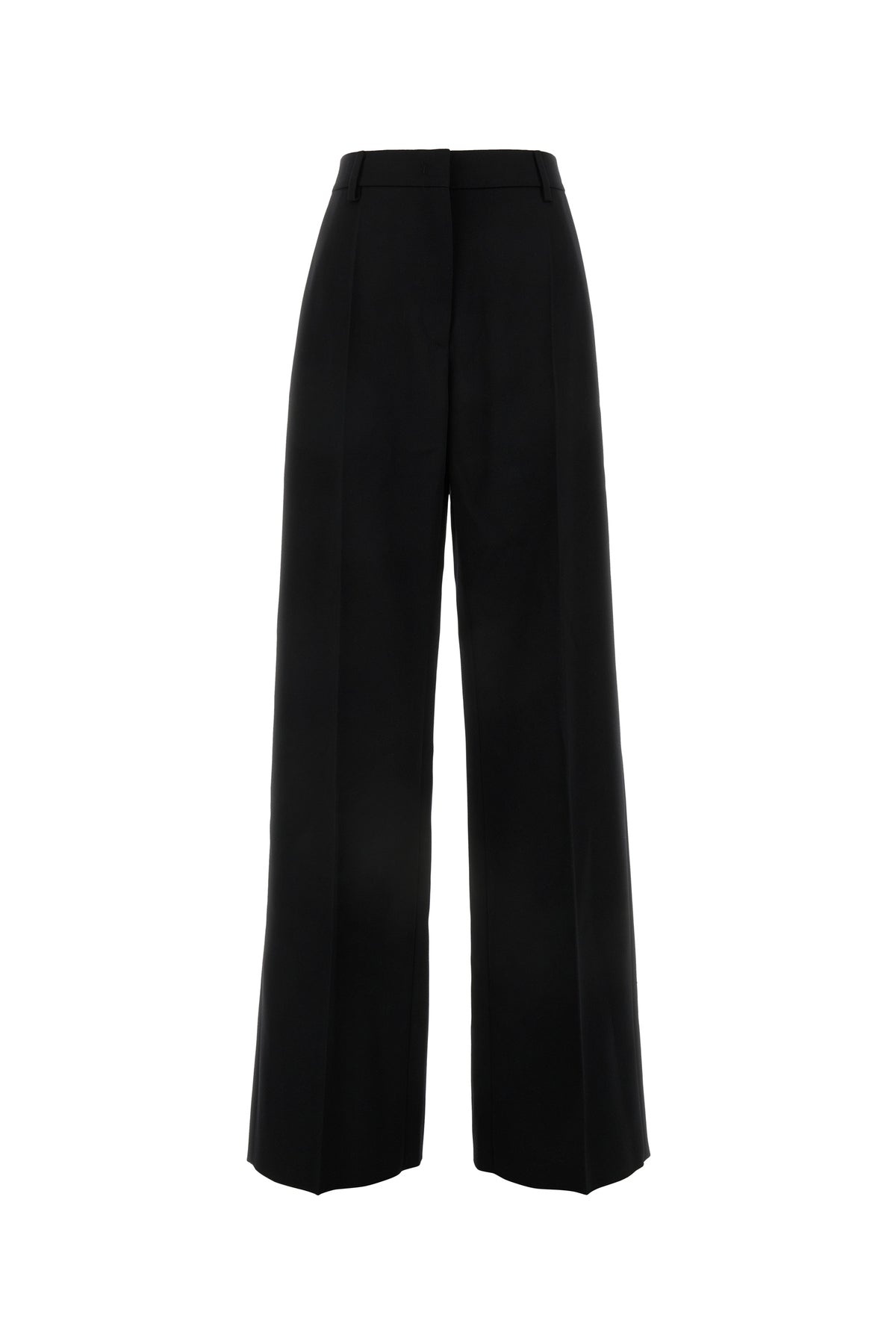 Black wool wide-leg pant - 1